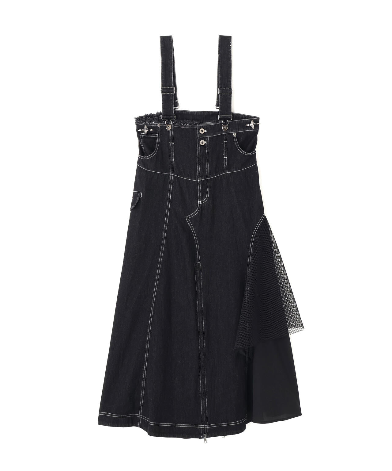 AULA AILA/アウラアイラ/2WAY 3FABRIC JUMPER SKIRT
