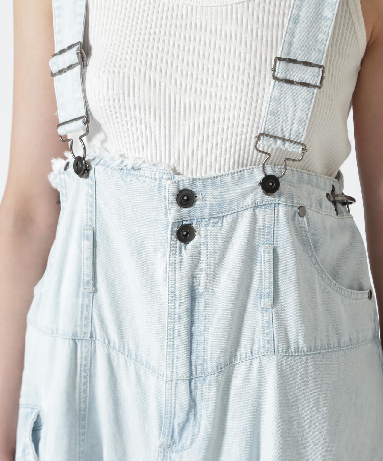 AULA AILA/アウラアイラ/2WAY 3FABRIC JUMPER SKIRT