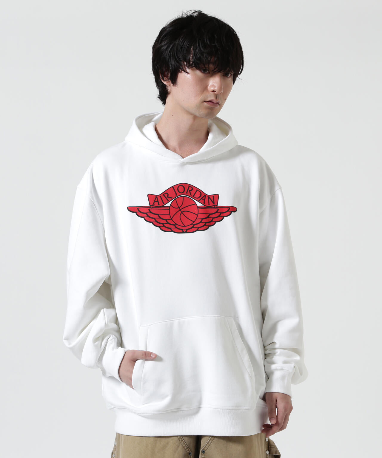 SAINT MICHAEL×JORDAN BRAND/MJ SM FLC HOODIE/WHITE