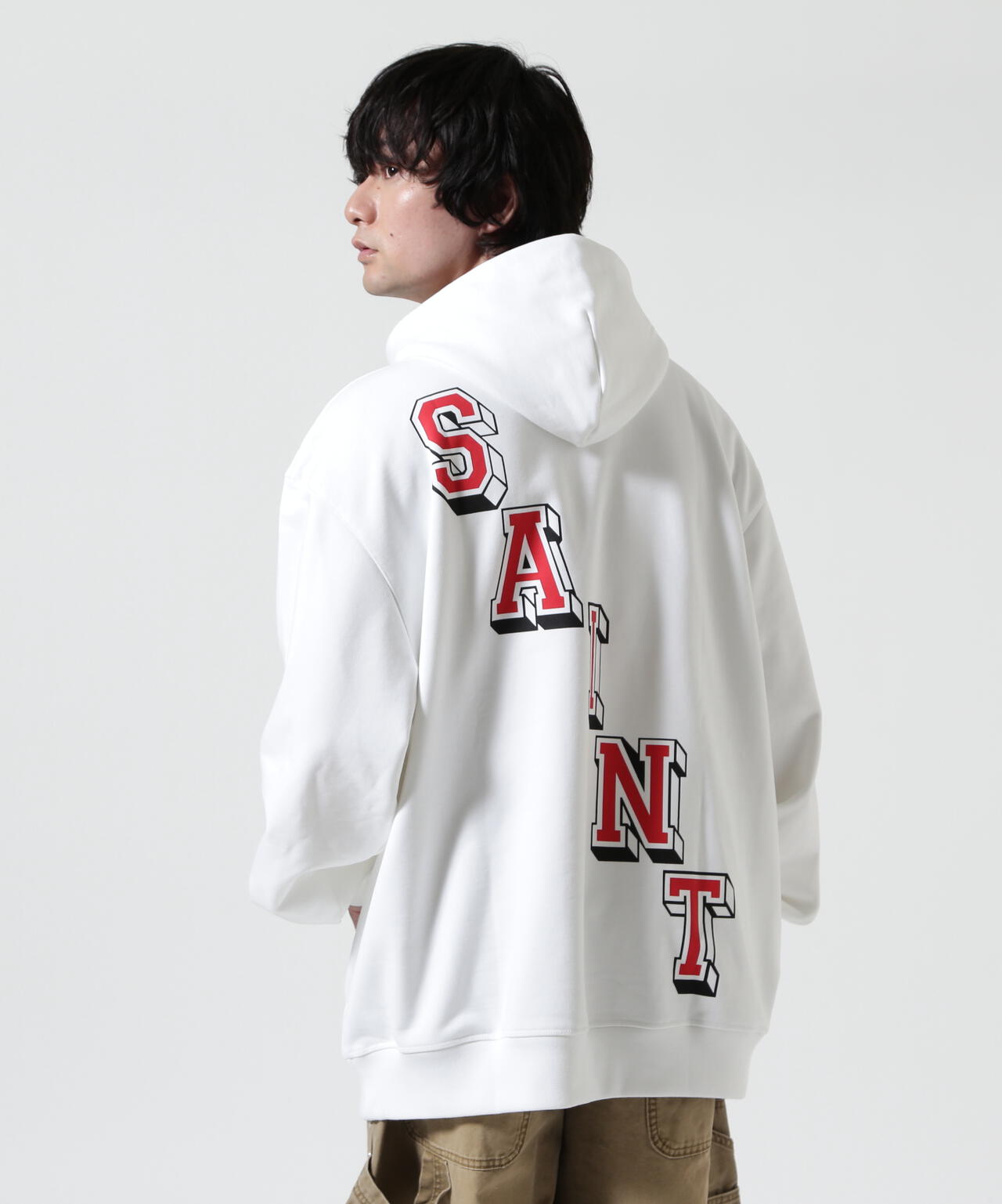 SAINT MICHAEL×JORDAN BRAND/MJ SM FLC HOODIE/WHITE