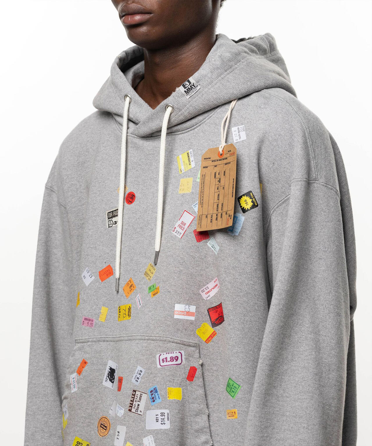 Maison MIHARAYASUHIRO/メゾン ミハラヤスヒロ/PRICE STICKER SWEAT HOODIE