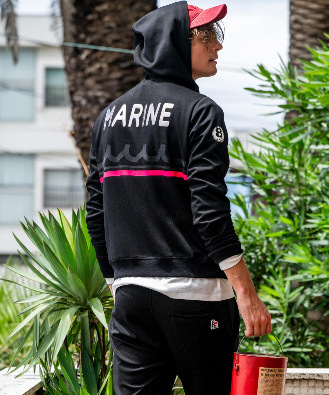 muta MARINE/ムータ マリン/Set-up Hoodie Back Metal