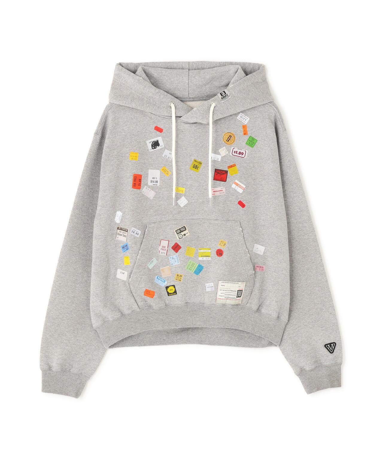 Maison MIHARAYASUHIRO/メゾン ミハラヤスヒロ/PRICE STICKER PRINTED HOODIE