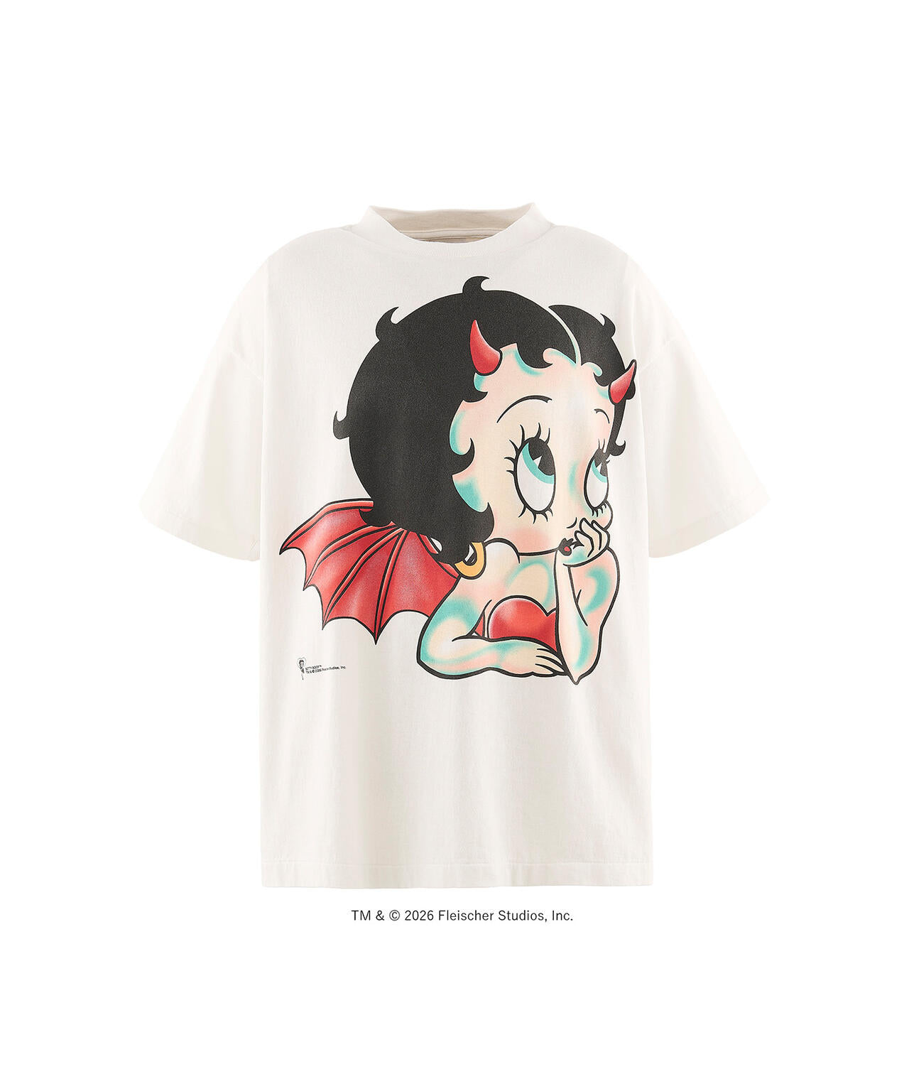 SAINT MICHAEL/セントマイケル/BTY_SS T-SHIRT/DEVIL/WHITE