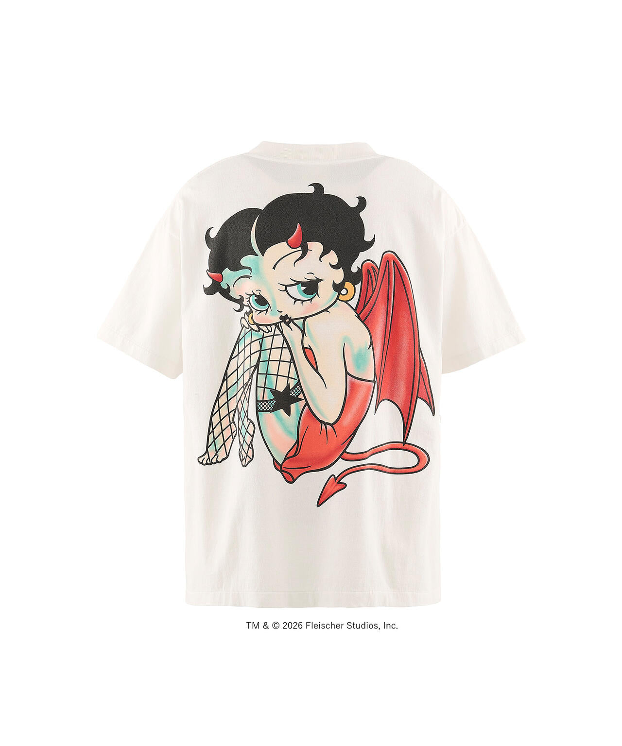 SAINT MICHAEL/セントマイケル/BTY_SS T-SHIRT/DEVIL/WHITE