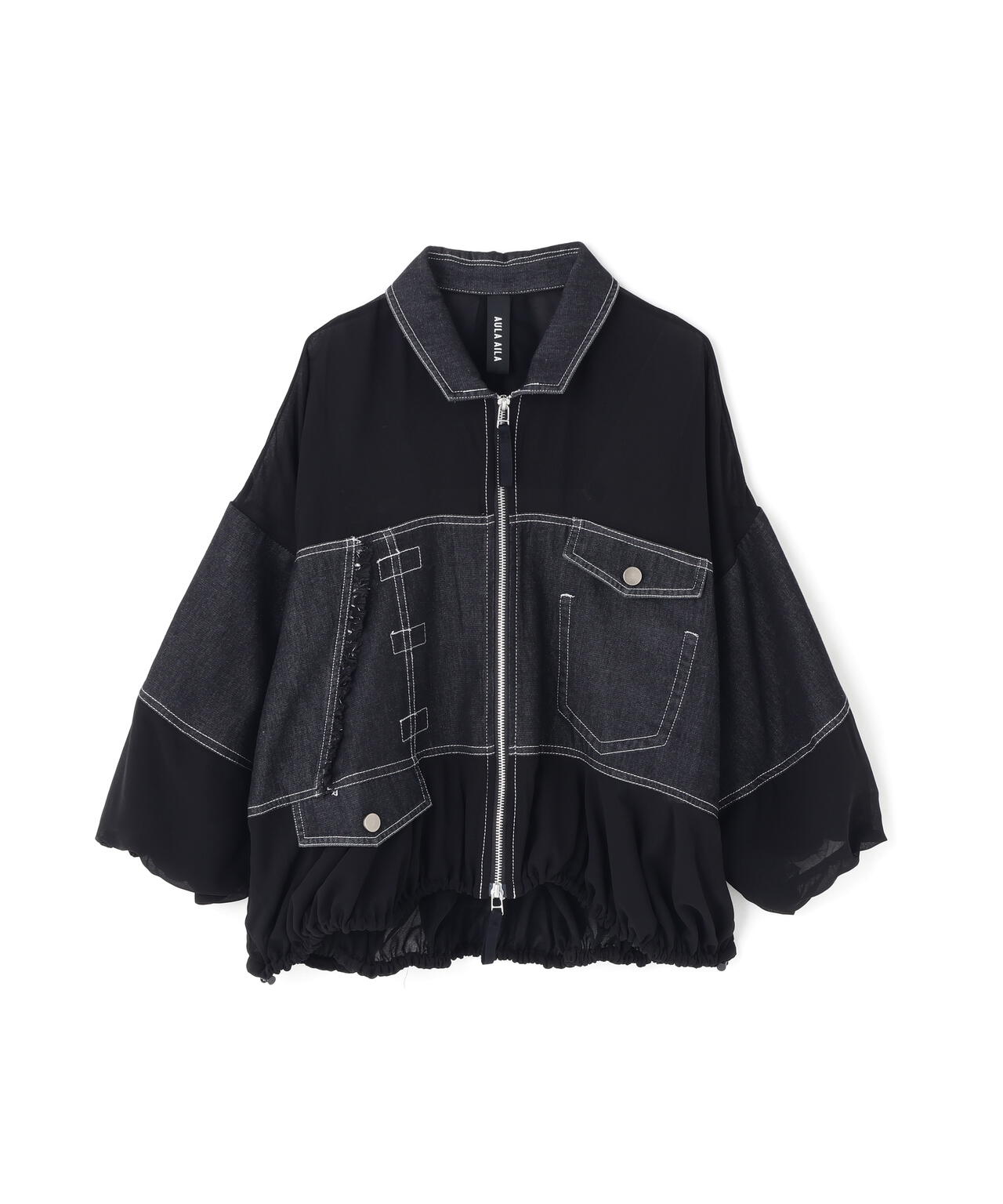 AULA AILA/アウラアイラ/DENIM COMBINATION BLOUSON
