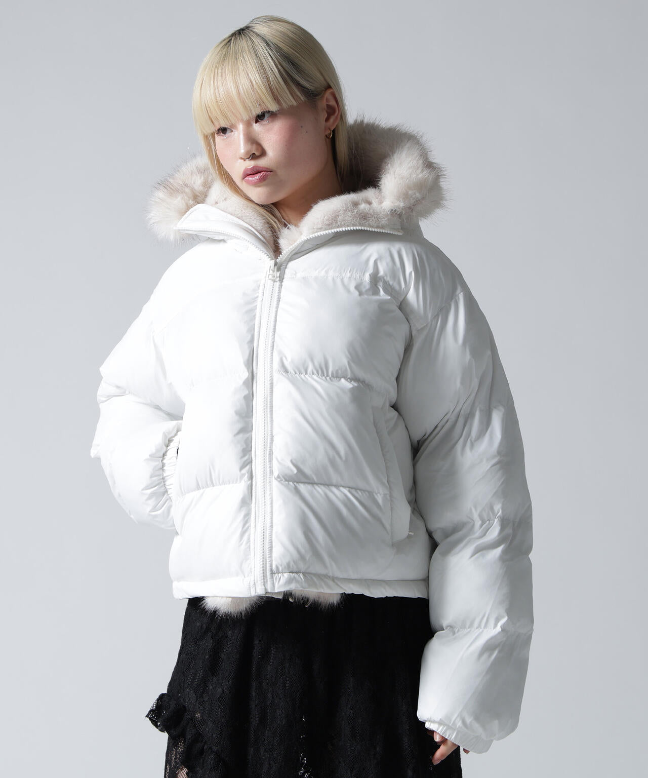 FR(13)NDS/フレンズ/NYLON FUR HOOD BLOUSON