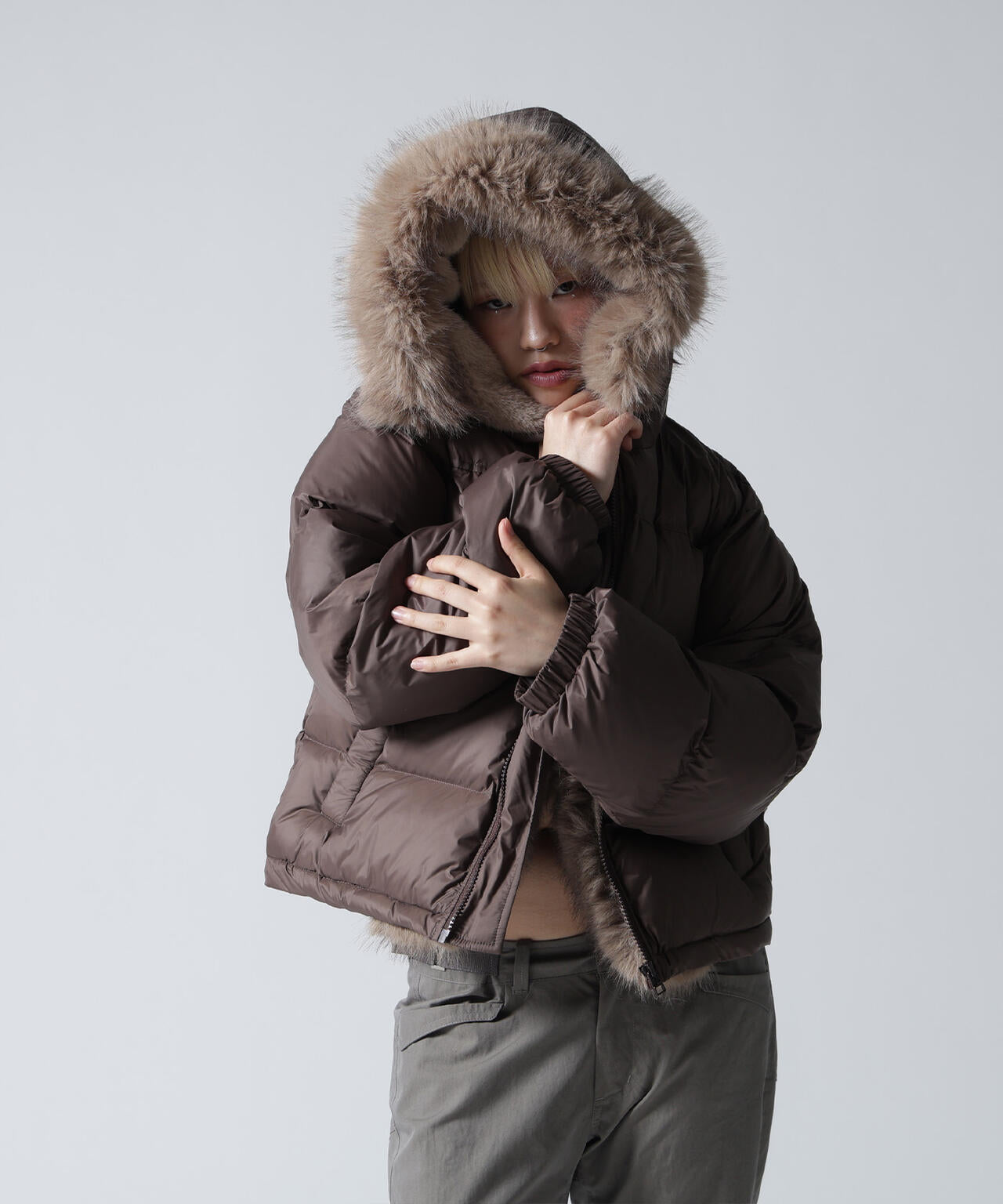 FR(13)NDS/フレンズ/NYLON FUR HOOD BLOUSON