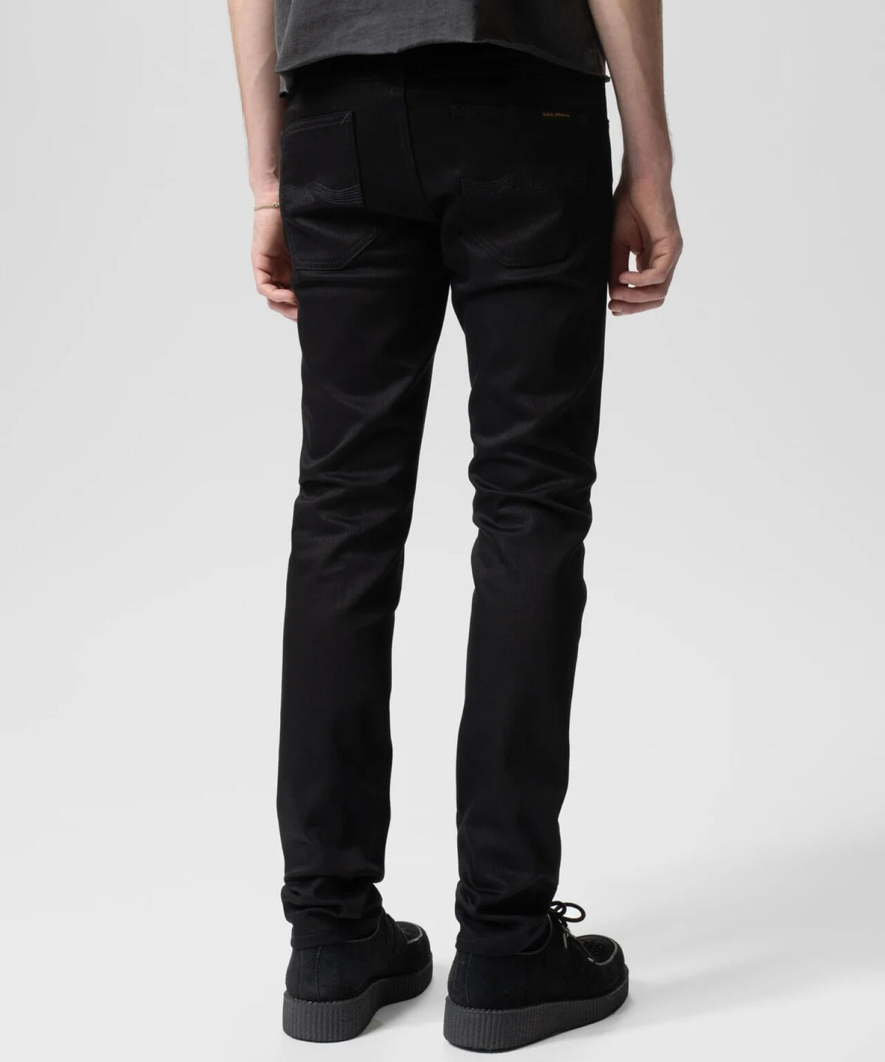 NUDIE JEANS/ヌーディージーンズ/LEAN DEAN /DRY EVER BLACK