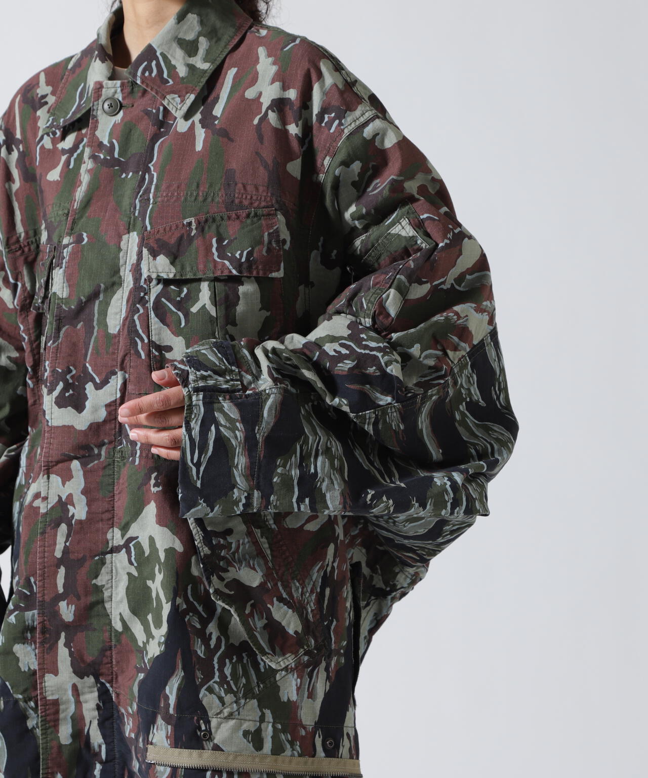 beautiful people×Alpha/double-end camouflage field JK