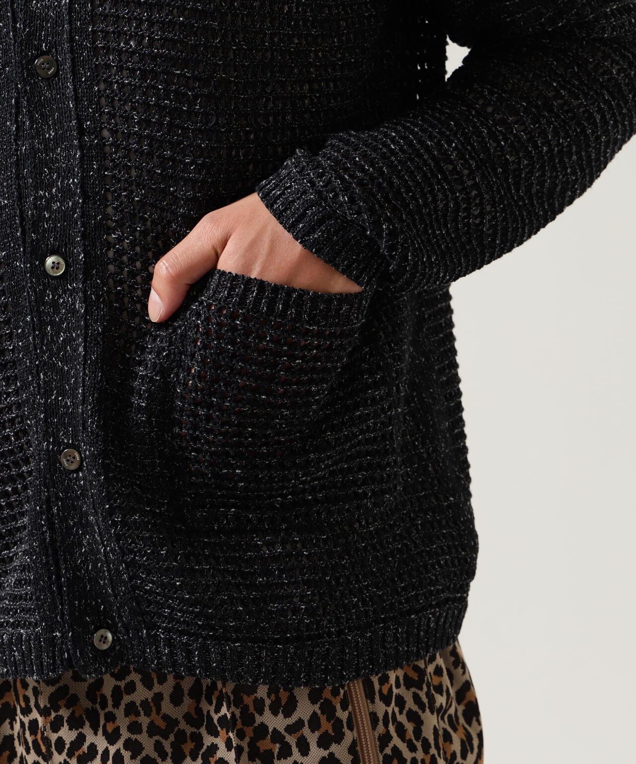 YOKE / ヨーク / MESH KNITTED SHIRT CARDIGAN