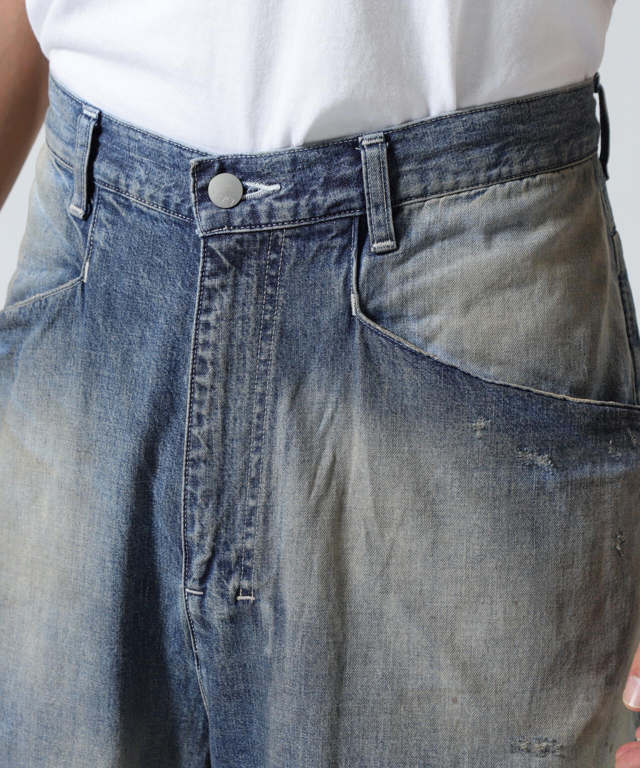 ANCELLM/アンセルム/DENIM WIDE SLACKS