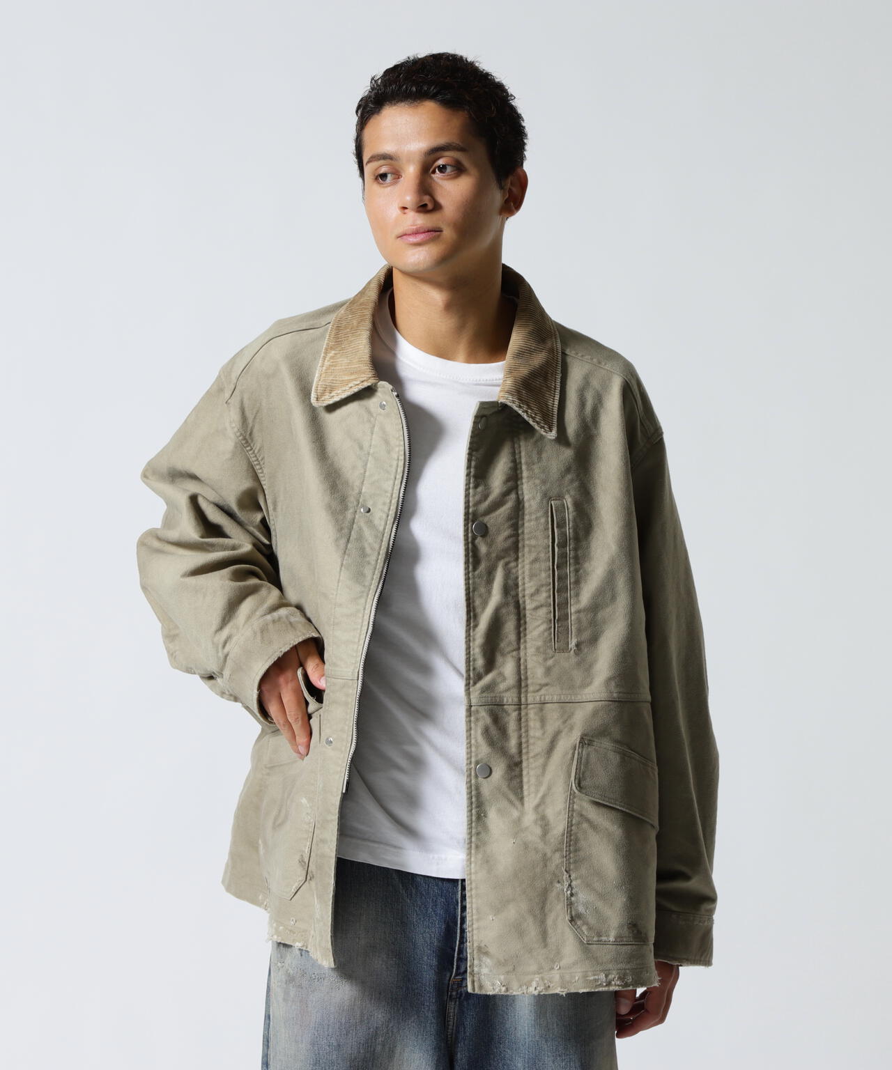 ANCELLM/アンセルム/MOLESKIN WORK JACKET