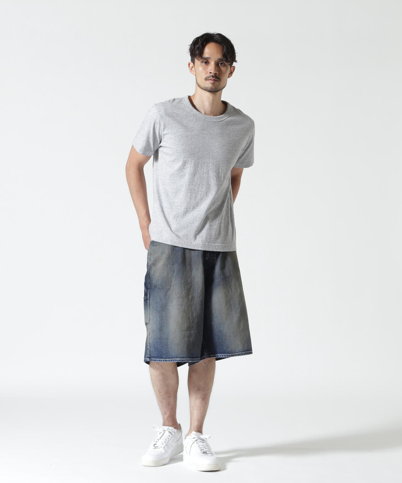 ANCELLM/アンセルム/DENIM PAINTER SHORTS/ANC-PT149-A