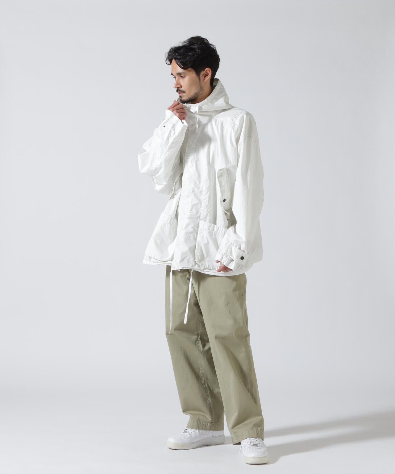ANCELLM/アンセルム/HOODED FIELD SHIRT JACKET/ANC-SH91