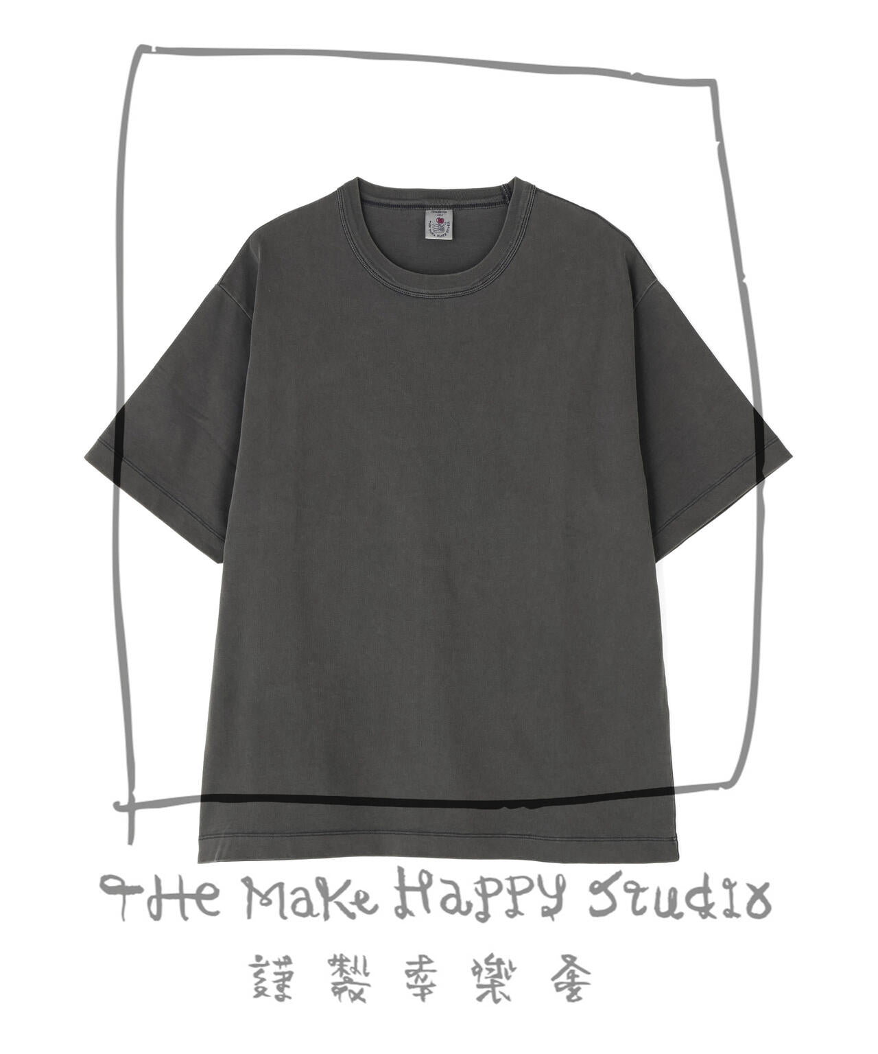 The Make Happy Studio/ザメイクハッピーストゥディオ/CREWNECK PIGMENT TEE
