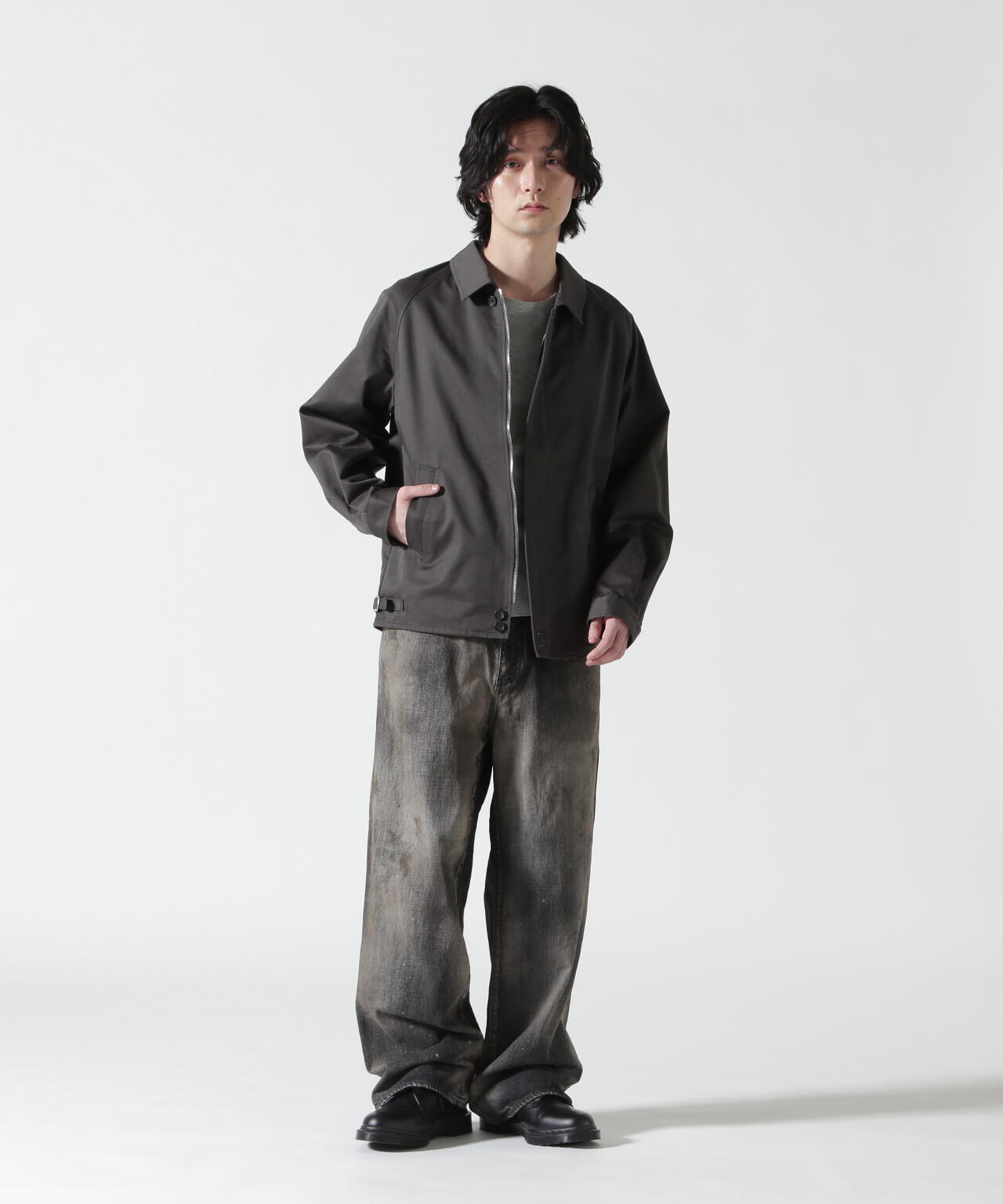 FOUNDOUR/ファウンダ/T/C TWILL ZIP UP BLOUSON