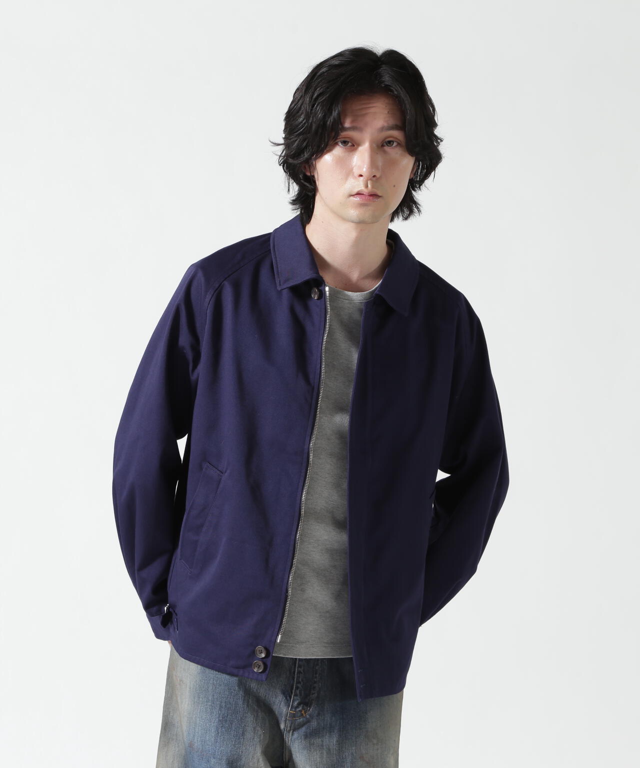 FOUNDOUR/ファウンダ/T/C TWILL ZIP UP BLOUSON