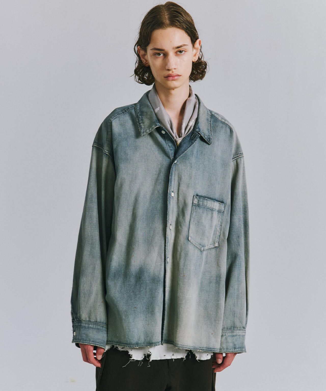 ANCELLM/アンセルム/L.T OZ DENIM SHIRT/ANC-SH102
