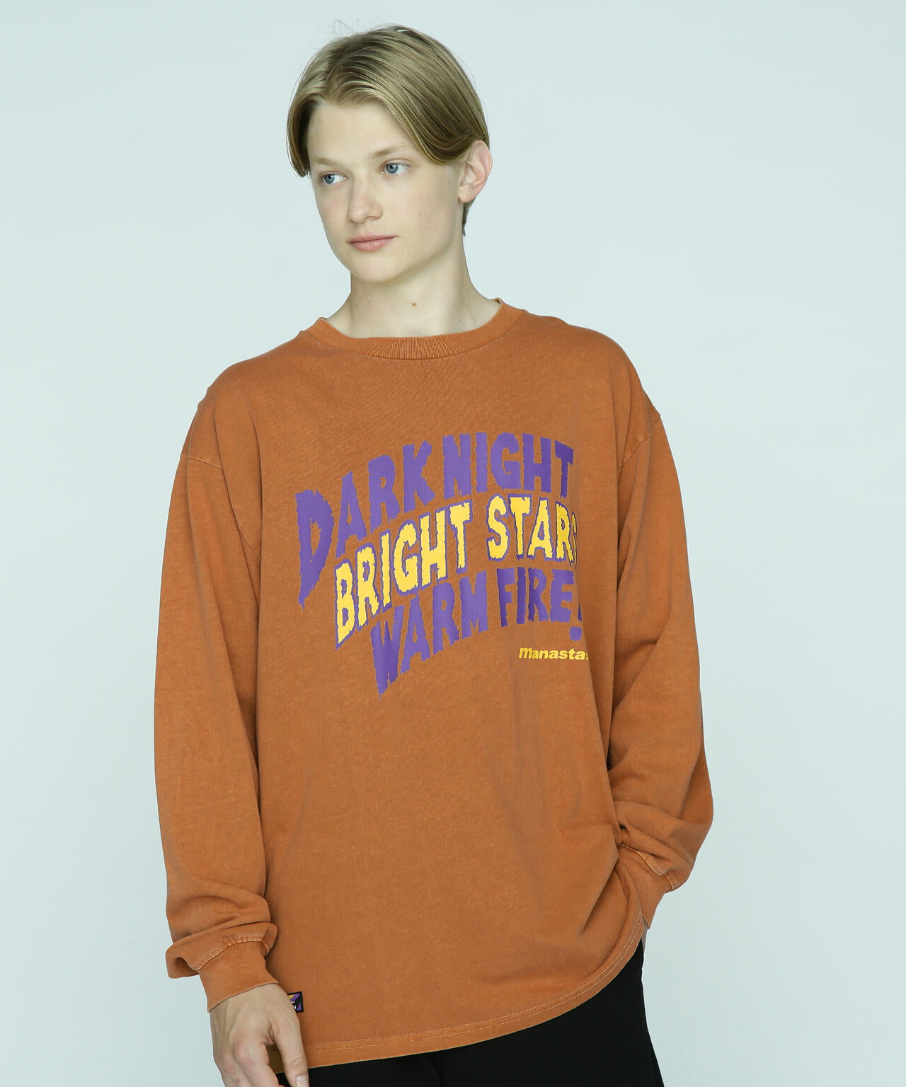 MANASTASH/マナスタッシュ/PUMICE L/S TEE DARK NIGHT