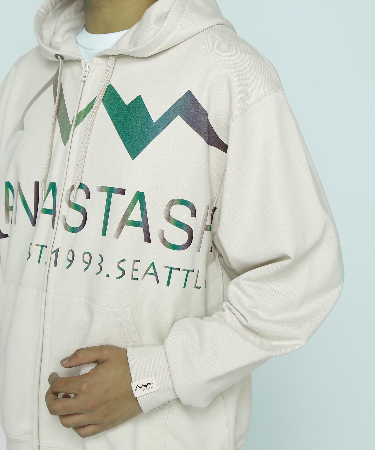MANASTASH/マナスタッシュ/LARGE LOGO FULL ZIP HOODIE
