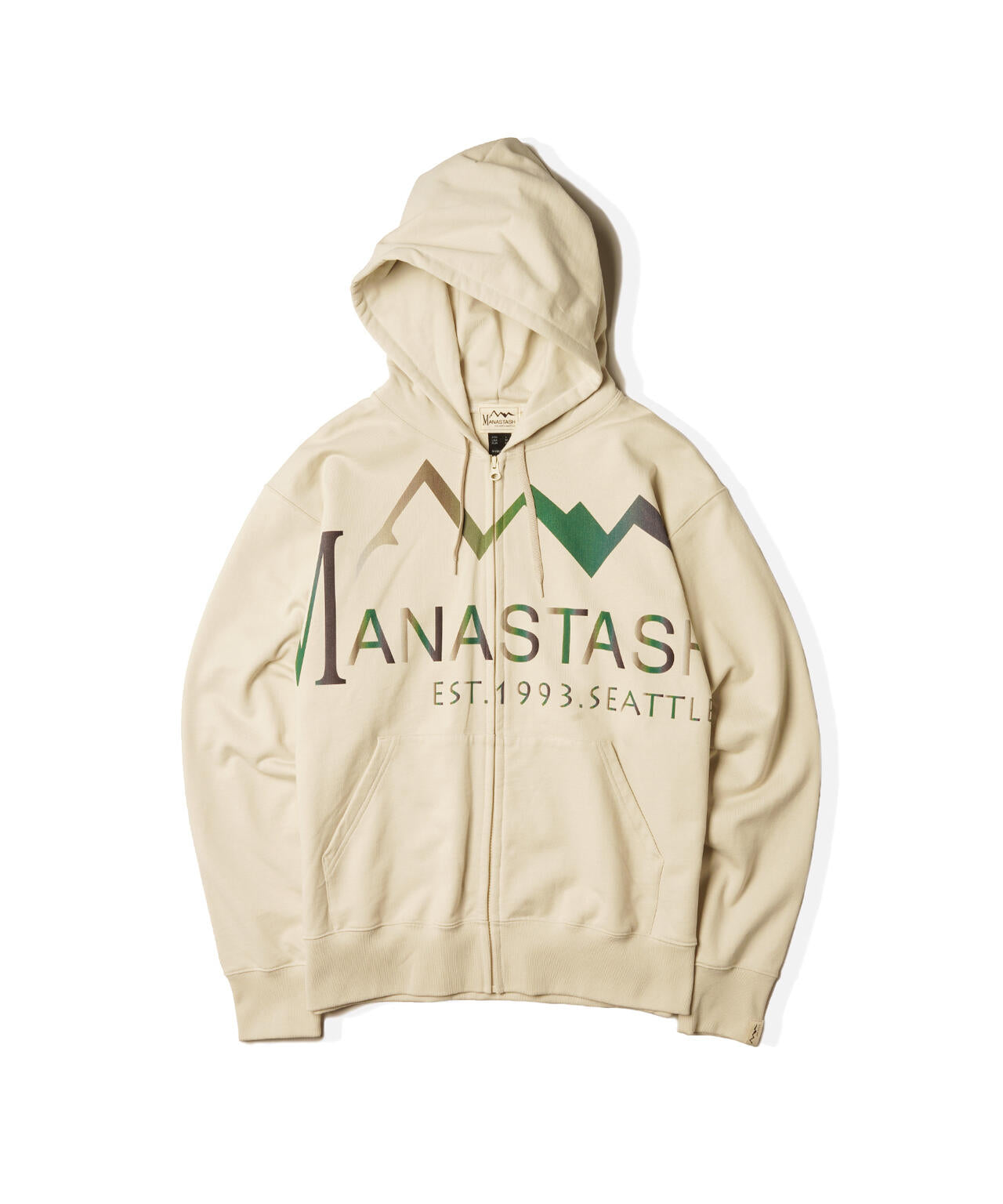 MANASTASH/マナスタッシュ/LARGE LOGO FULL ZIP HOODIE