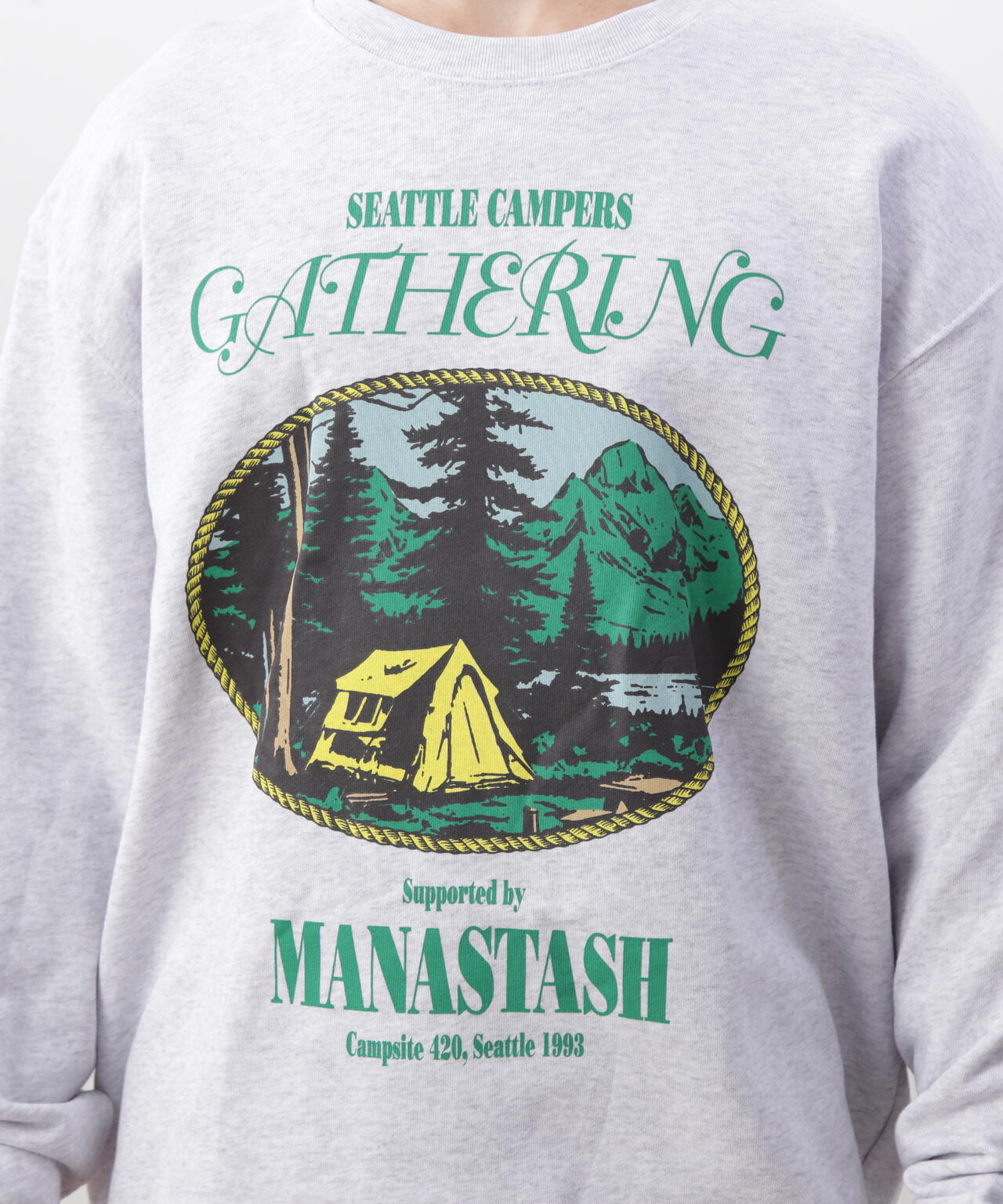 MANASTASH/マナスタッシュ/CREW SWEAT CAMPERS GATHERING