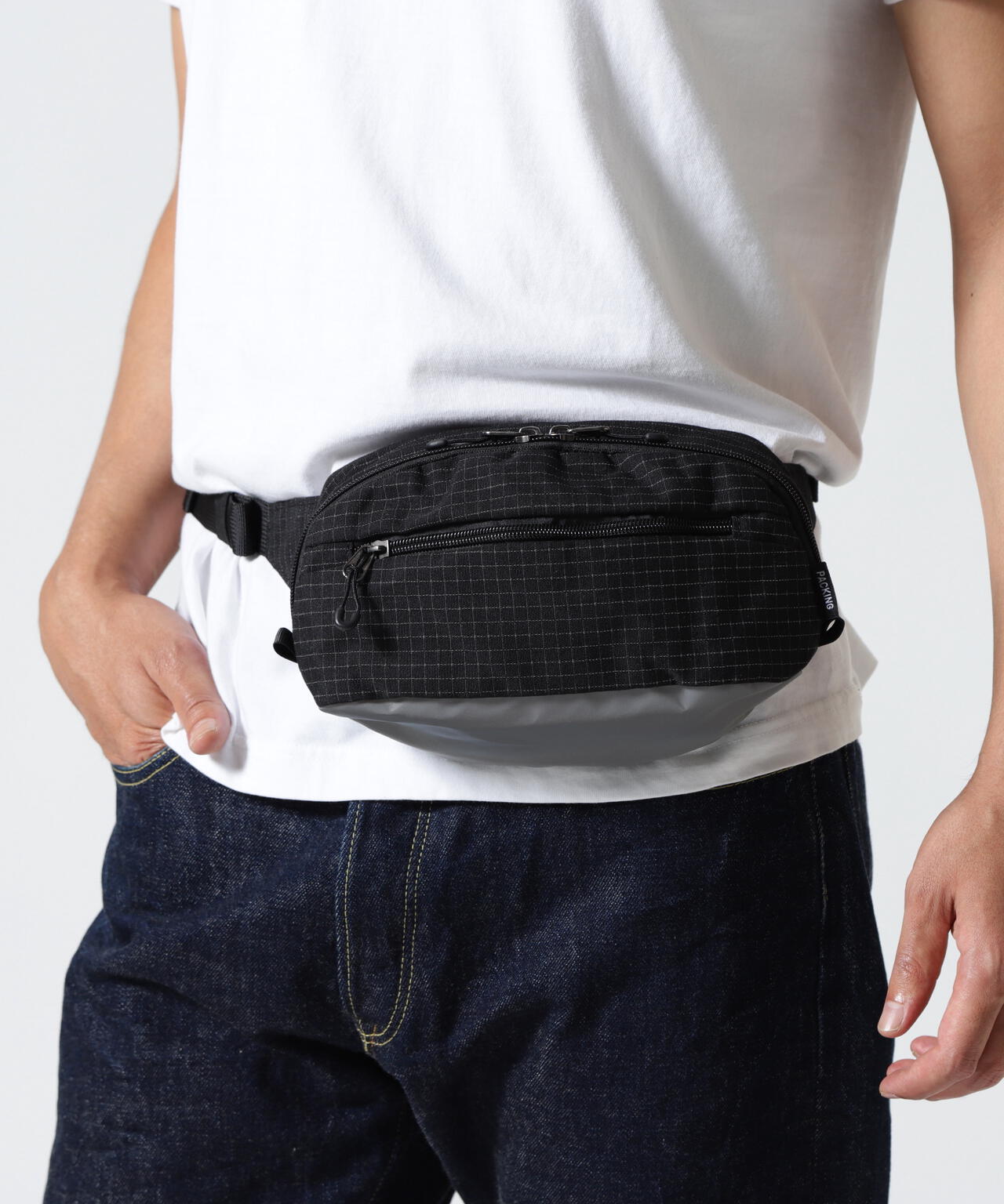 PACKING/パッキング/REFLECTIVE WAIST BAG/リフレクティブ ウェストバッグ