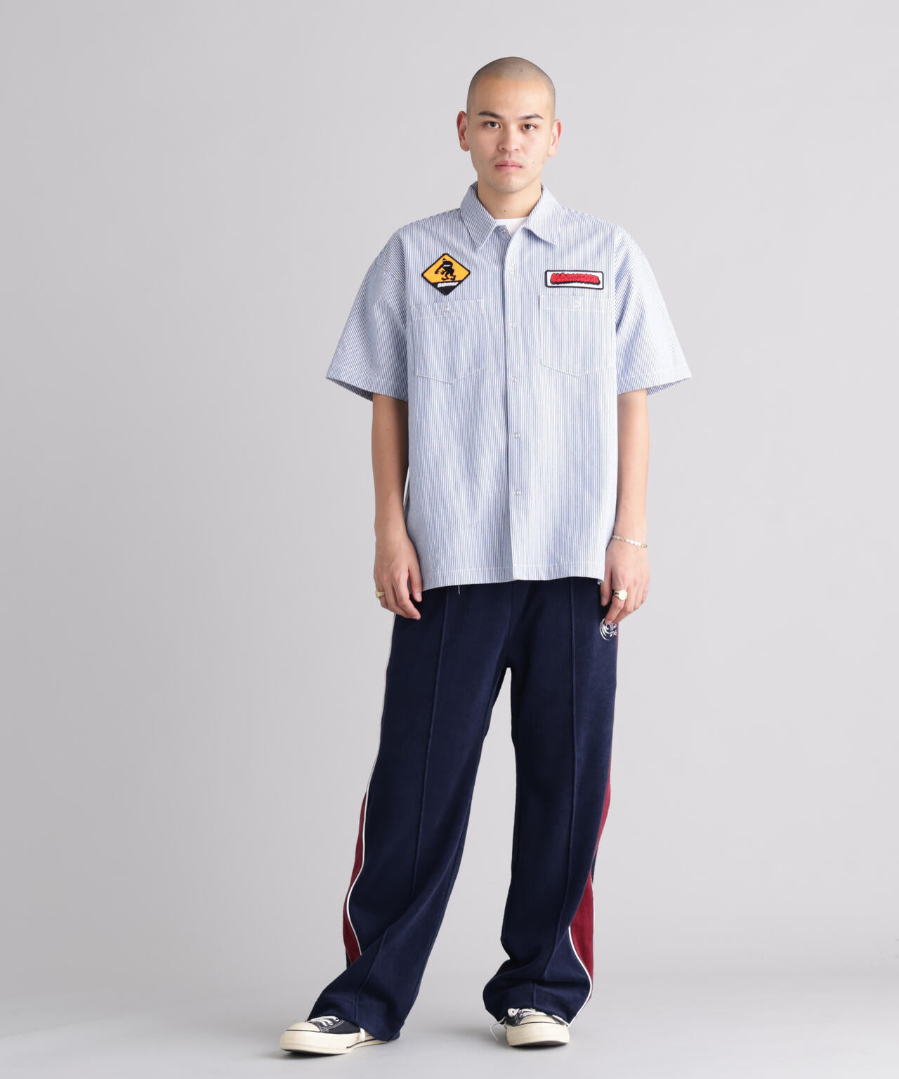 MANASTASH/マナスタッシュ/PATCHED LOGO WORK SHIRT