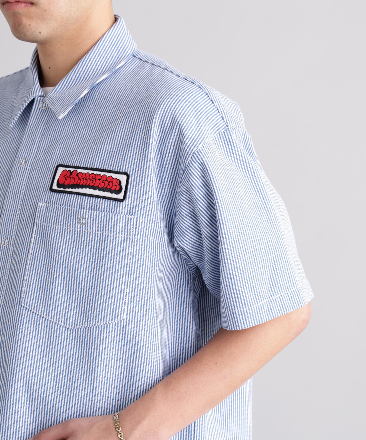 MANASTASH/マナスタッシュ/PATCHED LOGO WORK SHIRT