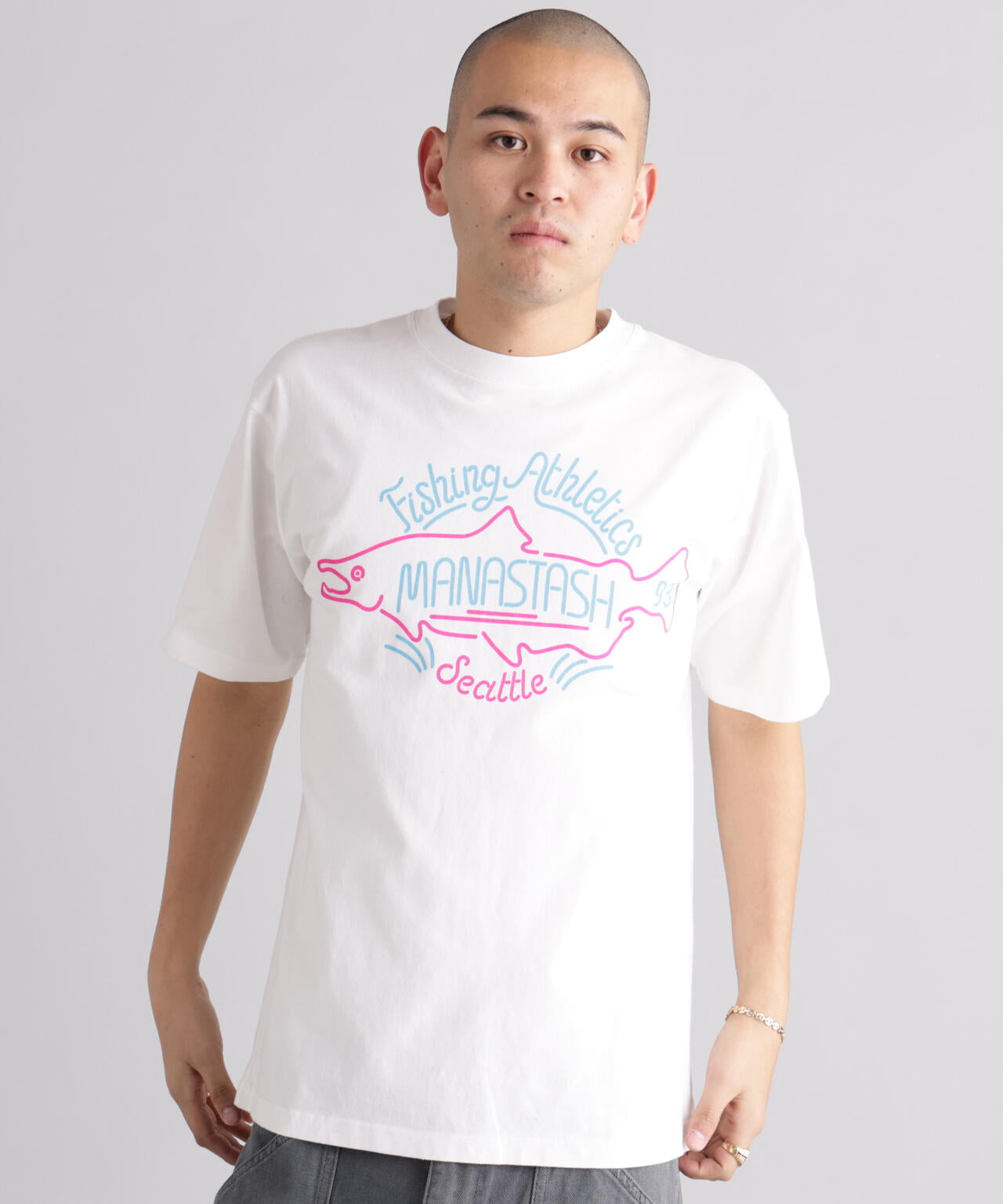 MANASTASH/マナスタッシュ/PUMICE TEE NEON SIGN