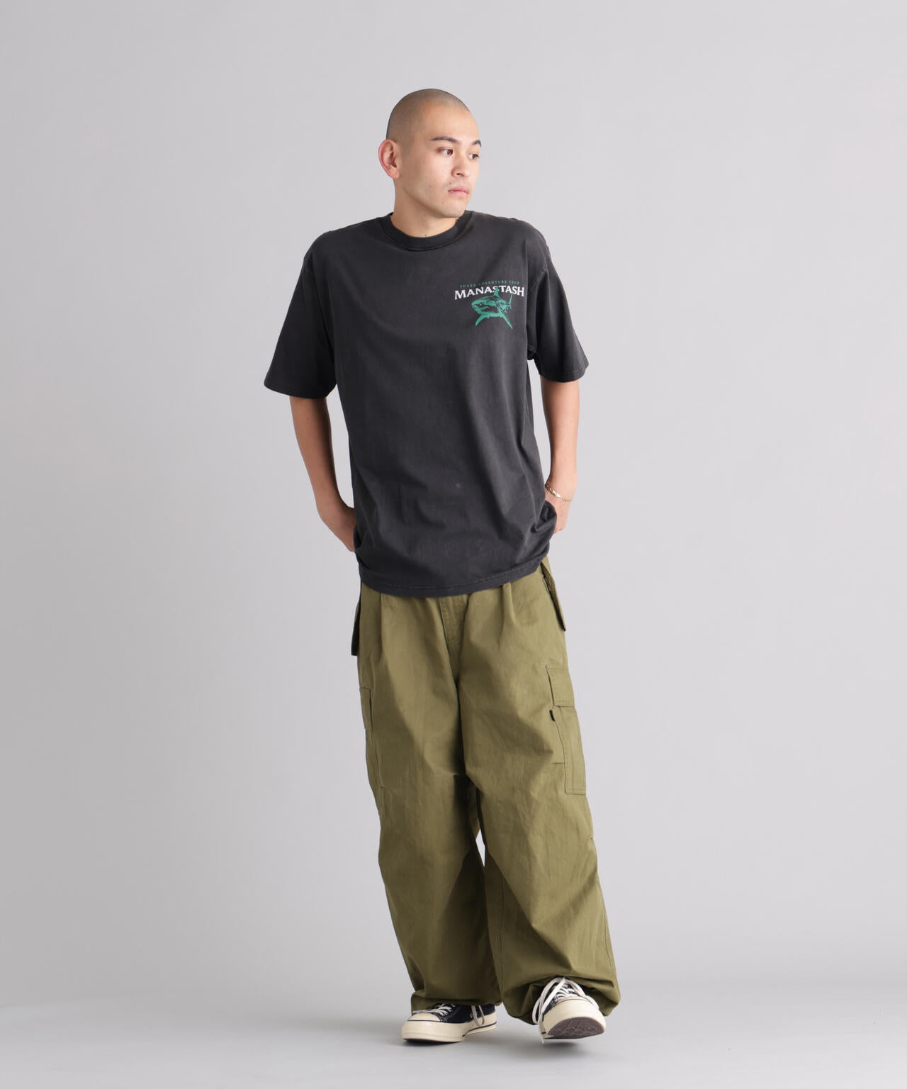 MANASTASH/マナスタッシュ/PUMICE TEE SHARK
