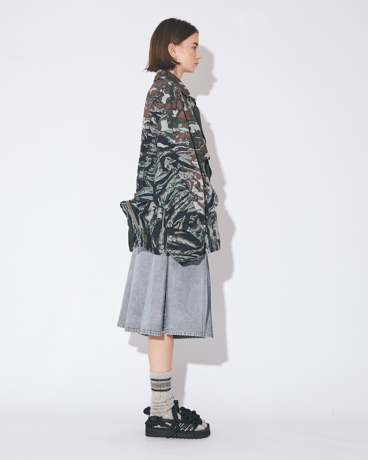 beautiful people × Alpha|double-end camouflage field jacket