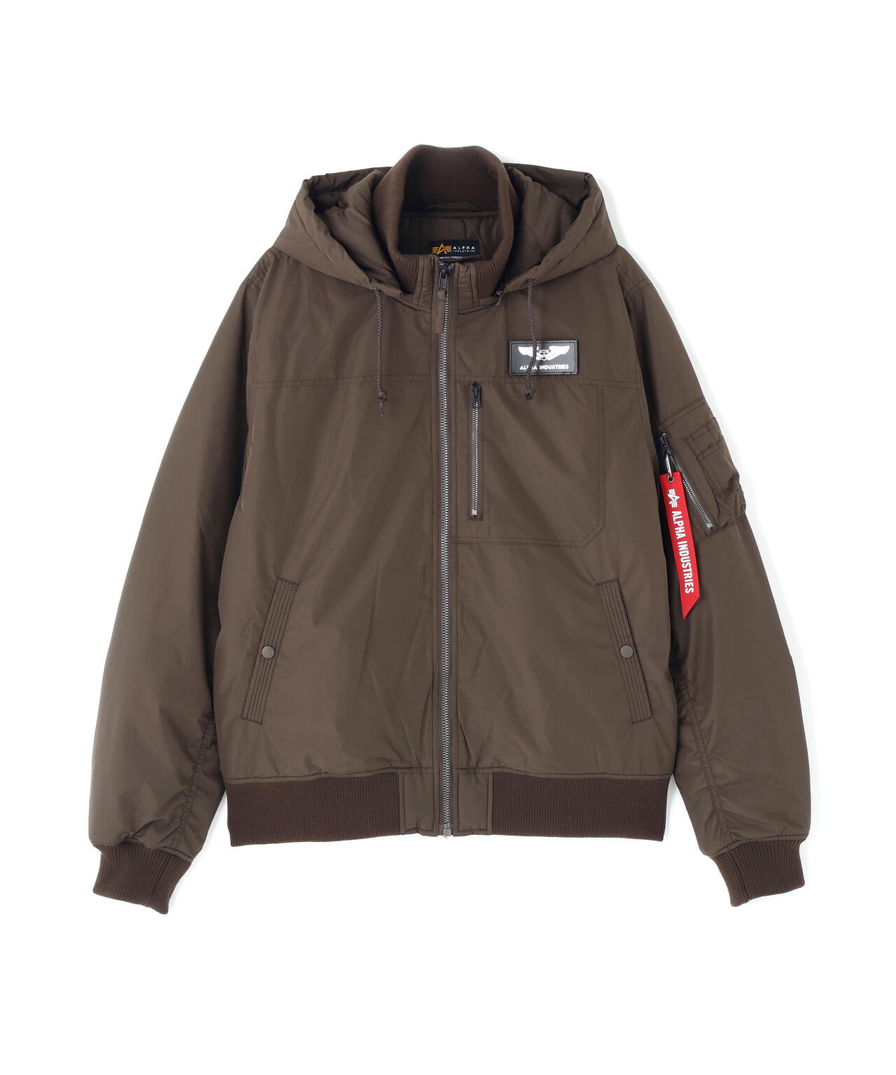 MA‐1 HOODED REGULAR FIT FLIGHT JACKET