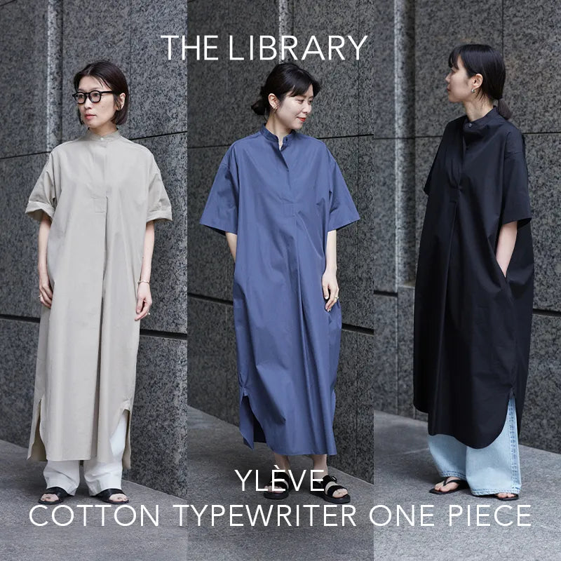 YLÈVE COTTON TYPEWRITER ONE PIECE｜THE LIBRARY｜