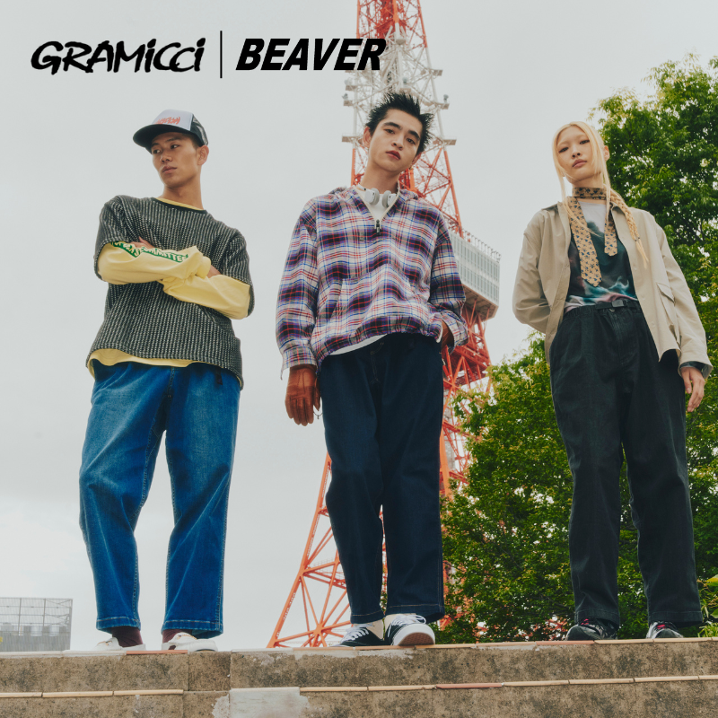 GRAMICCI×BEAVER　別注TUCK TAPERD DENIM PANT |BEAVER|