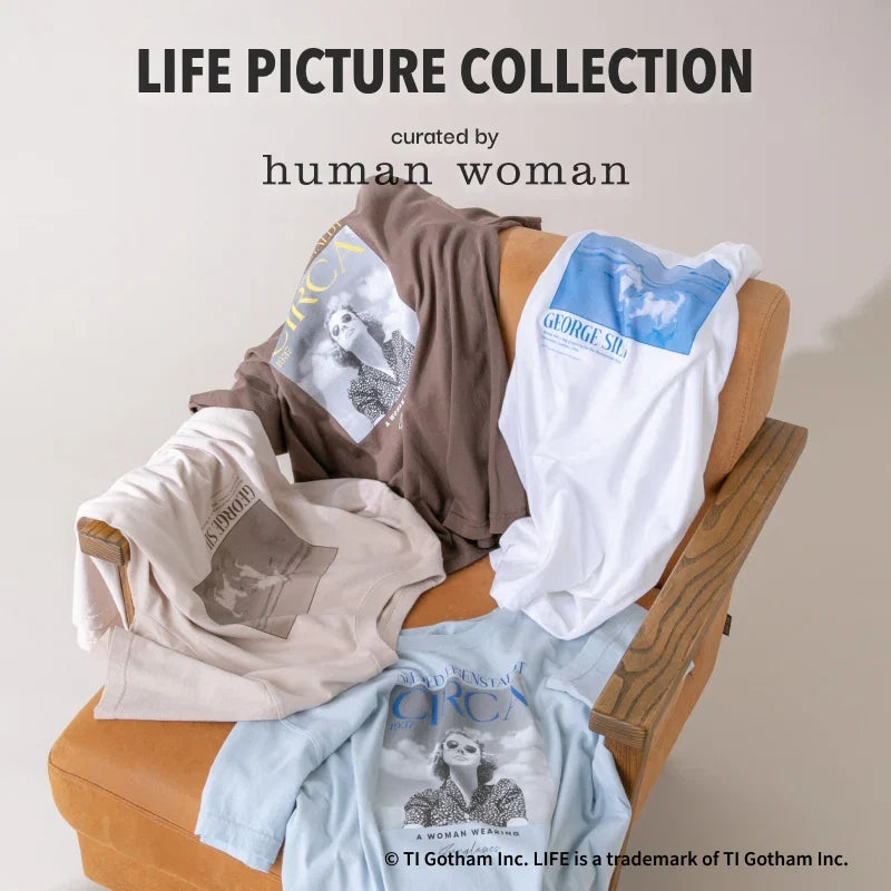 【LIFE PICTURE COLLECTION】別注Ｔシャツ｜human woman｜