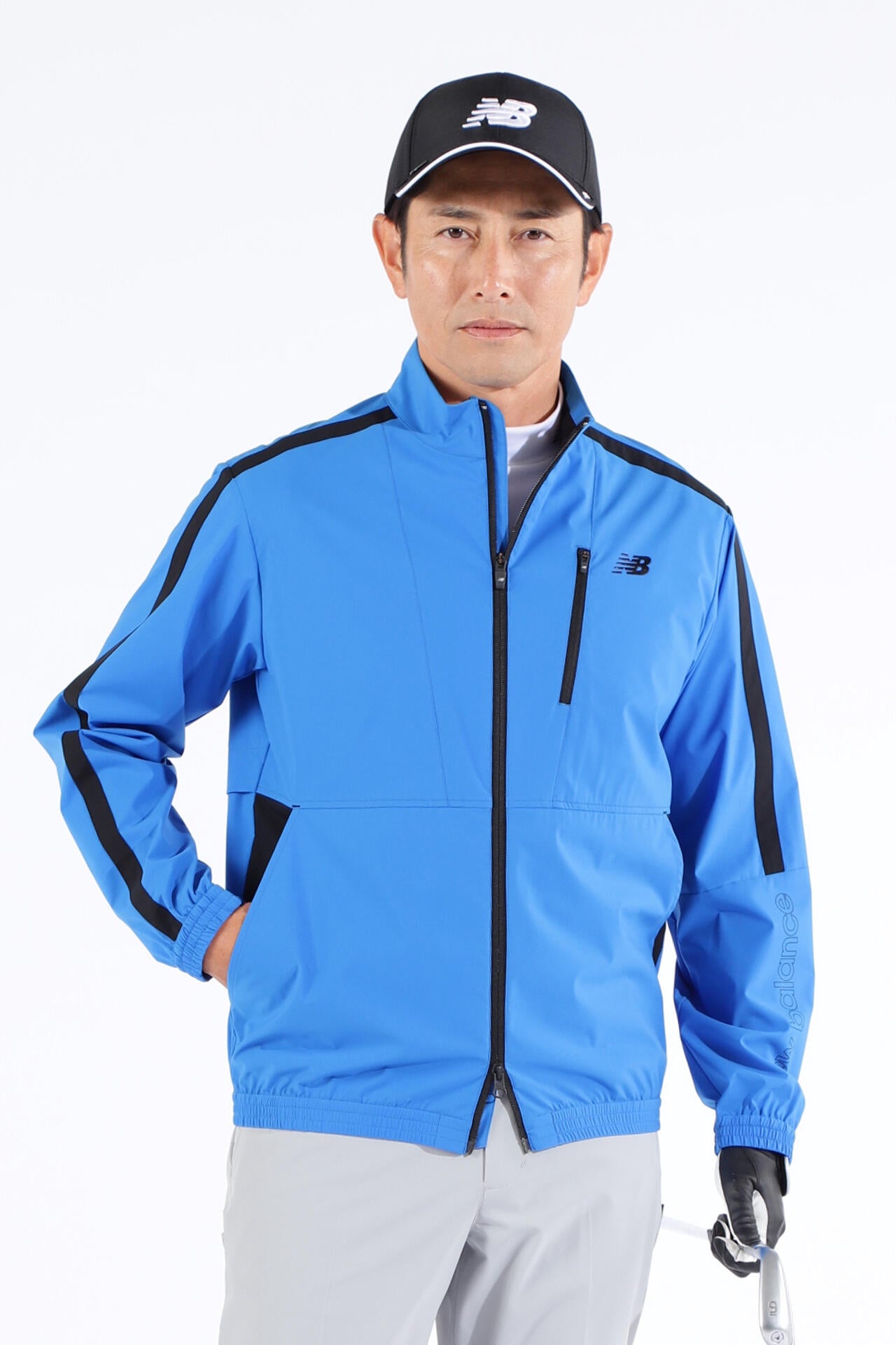 4WAYストレッチ 撥水 防風 フルジップ ウインド ブルゾン (MENS WORLD)