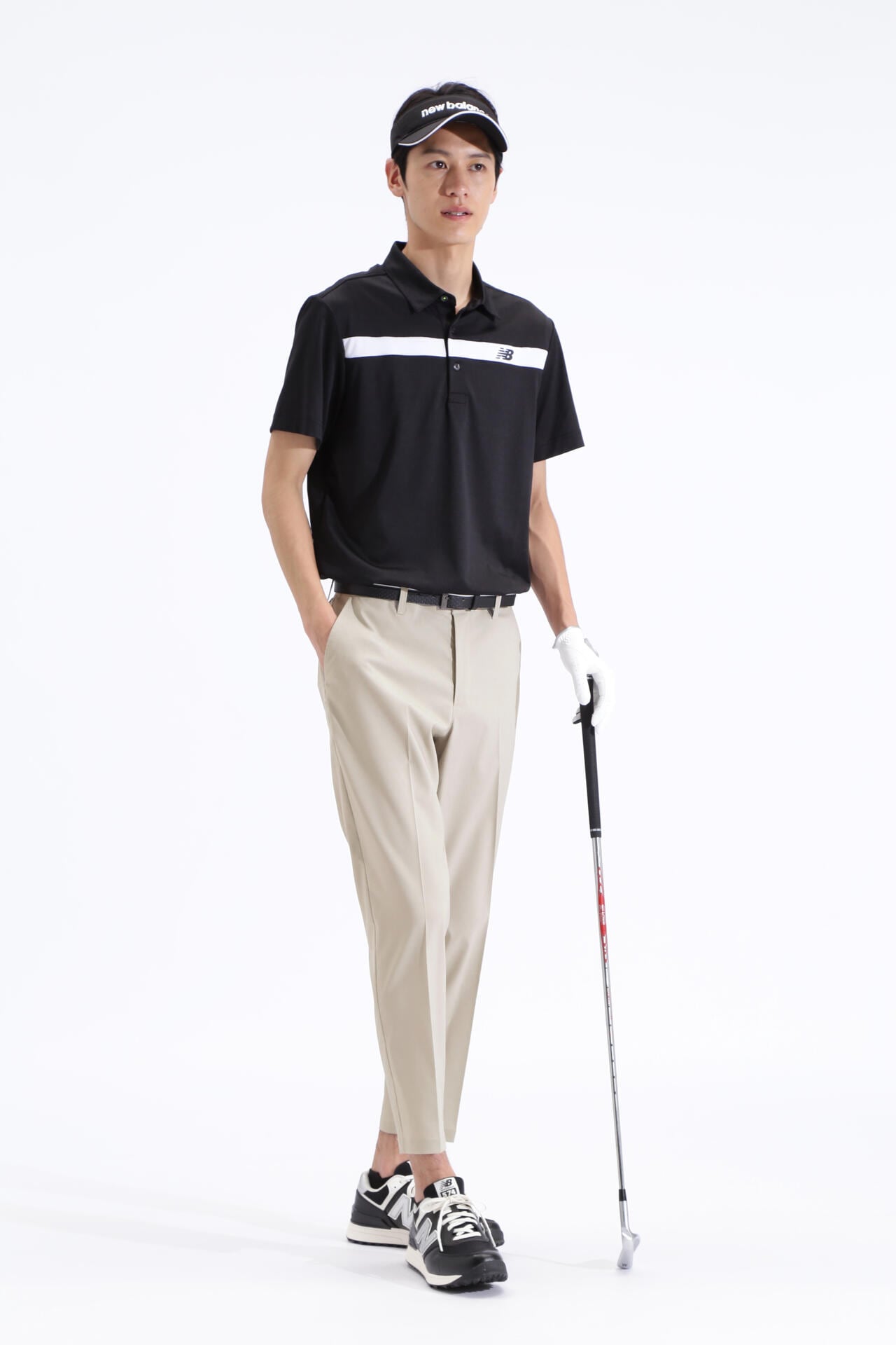 千鳥格子柄 ワイド テーパード クロップドパンツ (MENS SPORT)