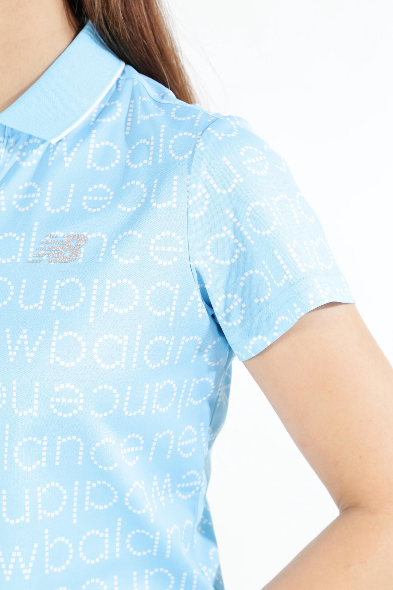 COOLMAX ピクセルロゴ柄 半袖 ポロシャツ (WOMENS SPORT)