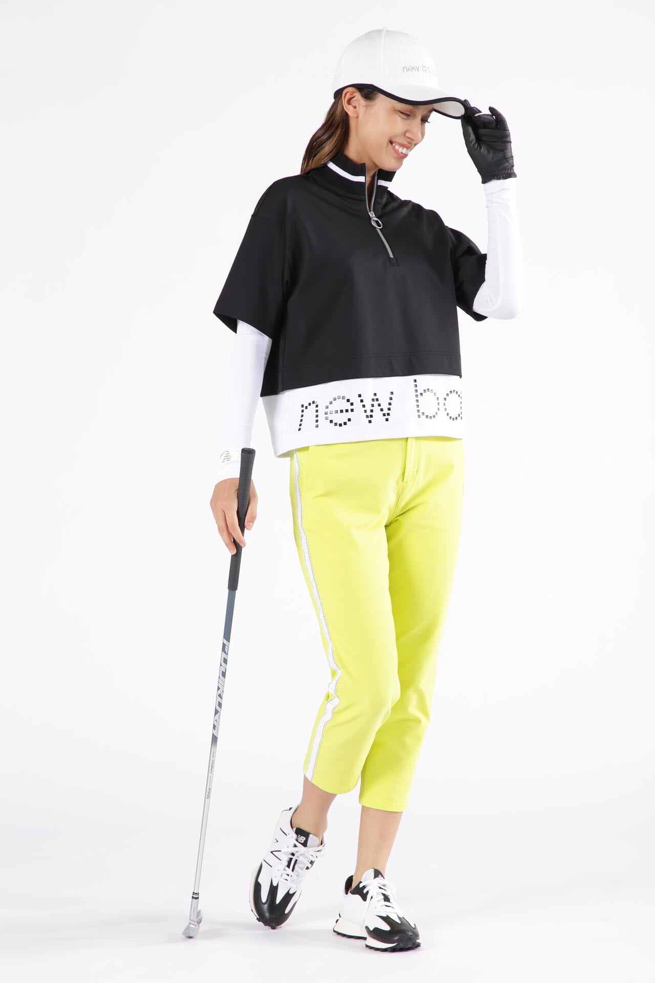 ピクセルロゴ 軽量 スウェット ハーフジップ プルオーバー (WOMENS SPORT)