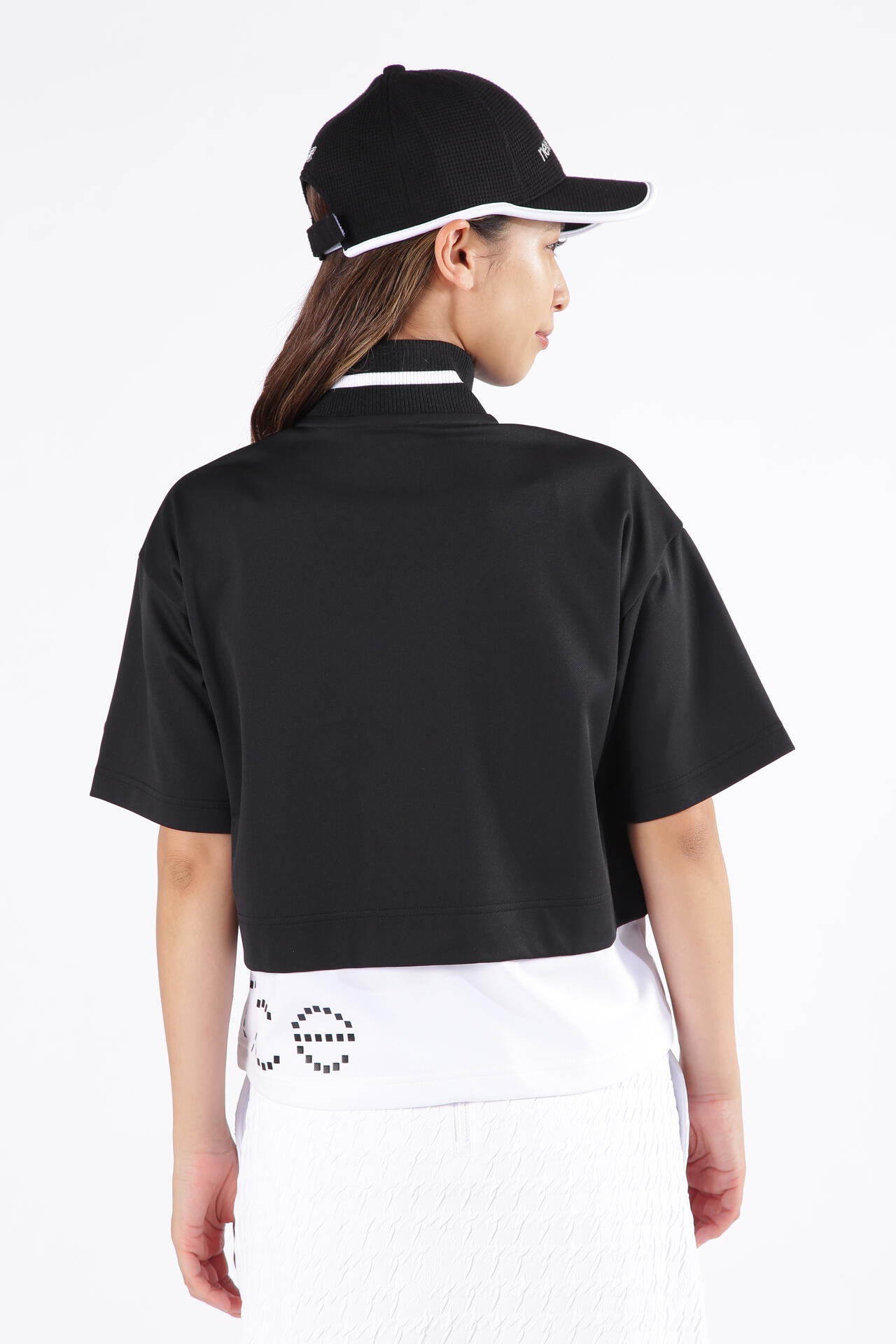 ピクセルロゴ 軽量 スウェット ハーフジップ プルオーバー (WOMENS SPORT)