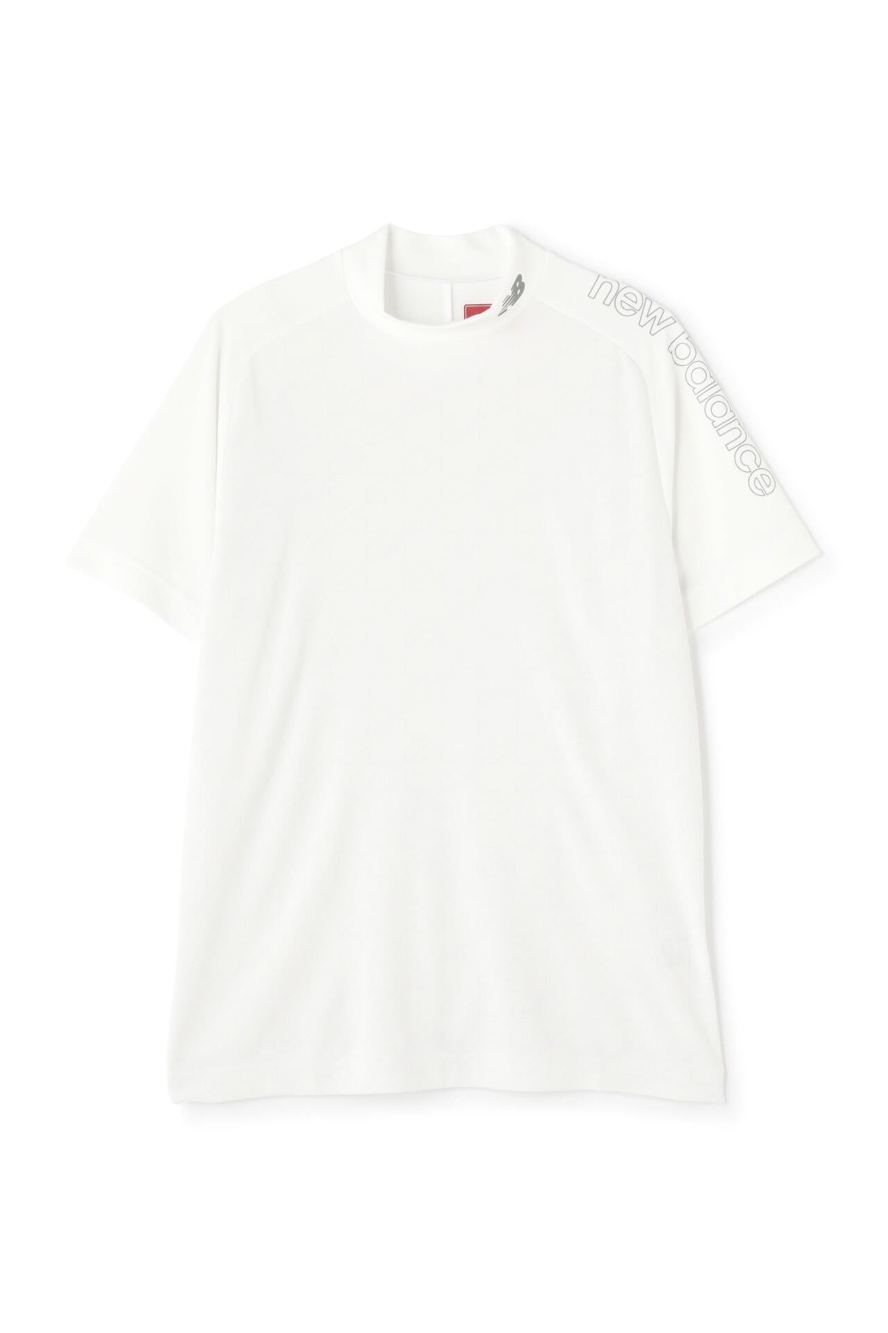ドット千鳥格子 半袖 モックネック プルオーバー (MENS SPORT)
