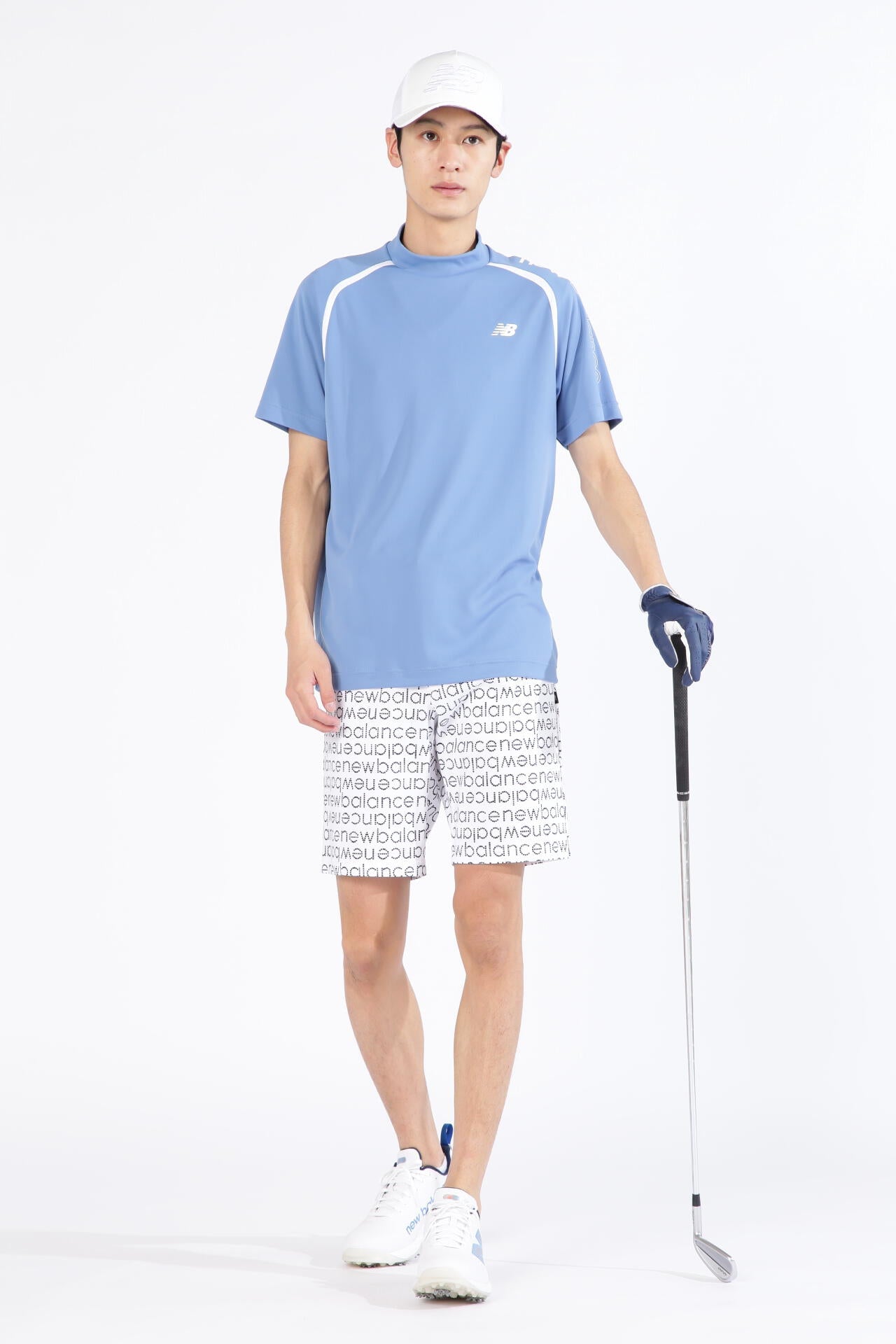 ダブルフェイス裏ハニカム 半袖 モックネック プルオーバー (MENS SPORT)