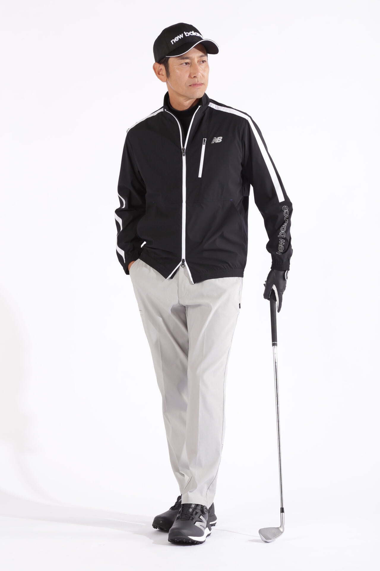 チェックピケ×ワッフルピケ 半袖 モックネック プルオーバー (MENS WORLD)