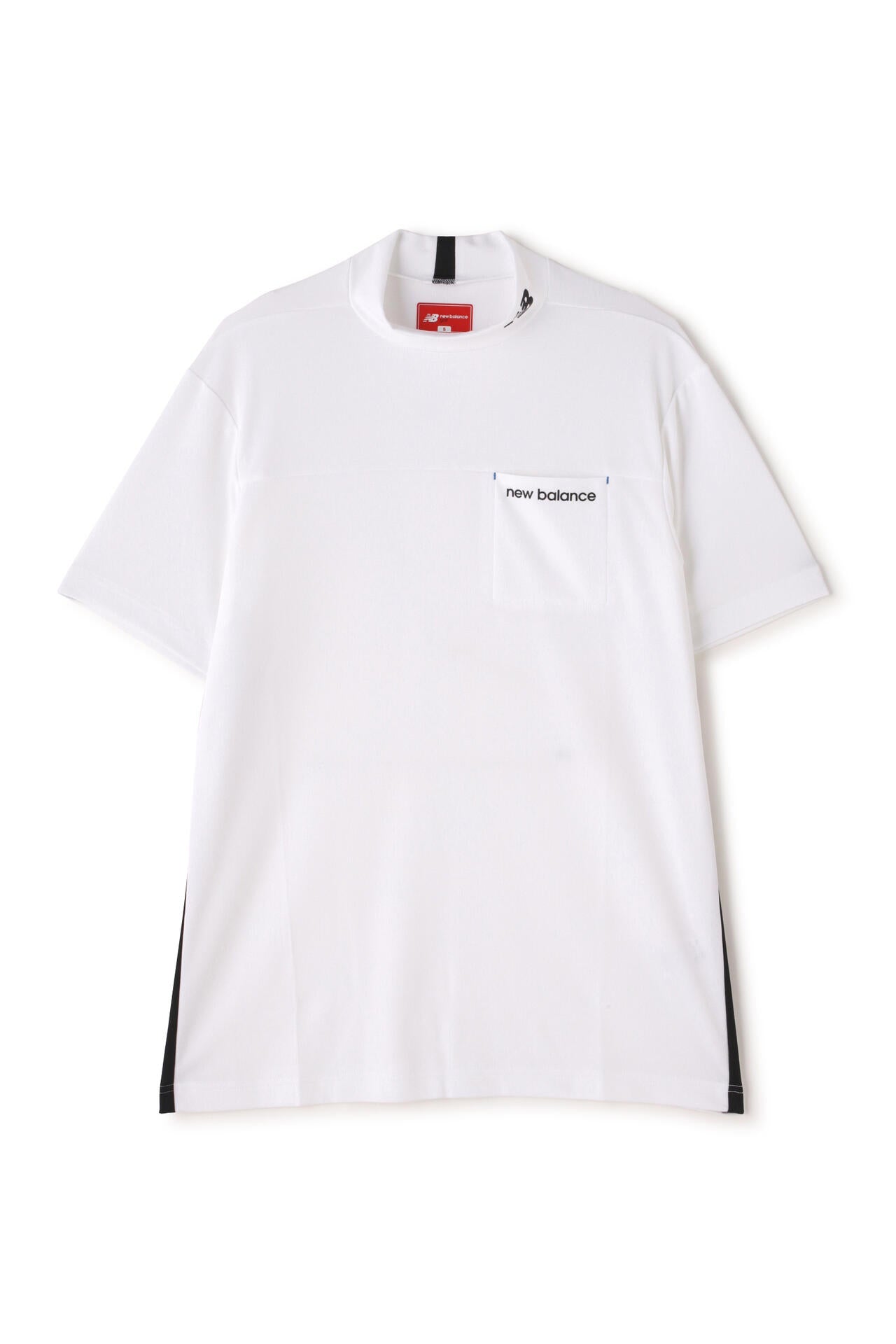 チェックピケ×ワッフルピケ 半袖 モックネック プルオーバー (MENS WORLD)