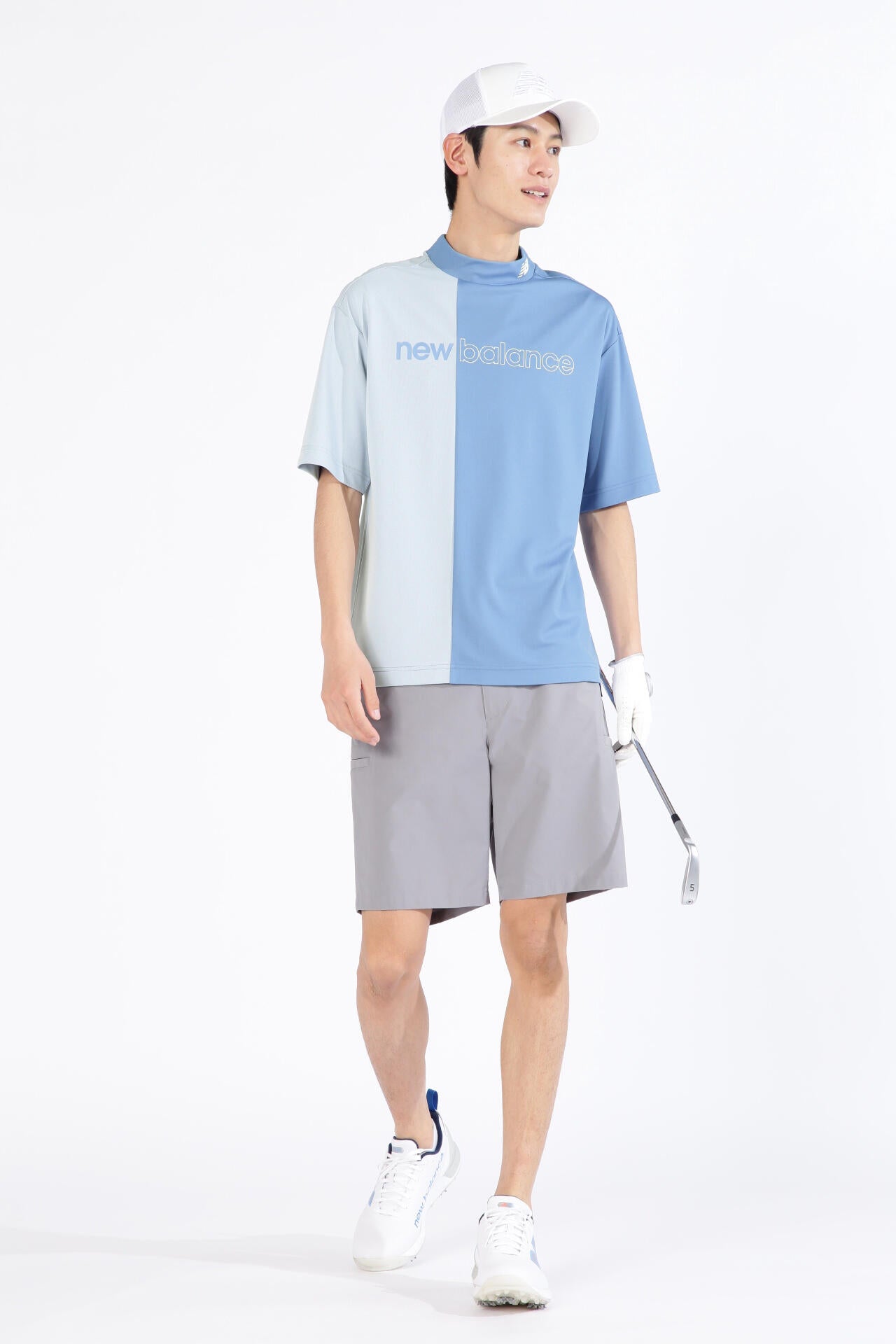 こかげMAX 半袖 モックネック プルオーバー (MENS SPORT)