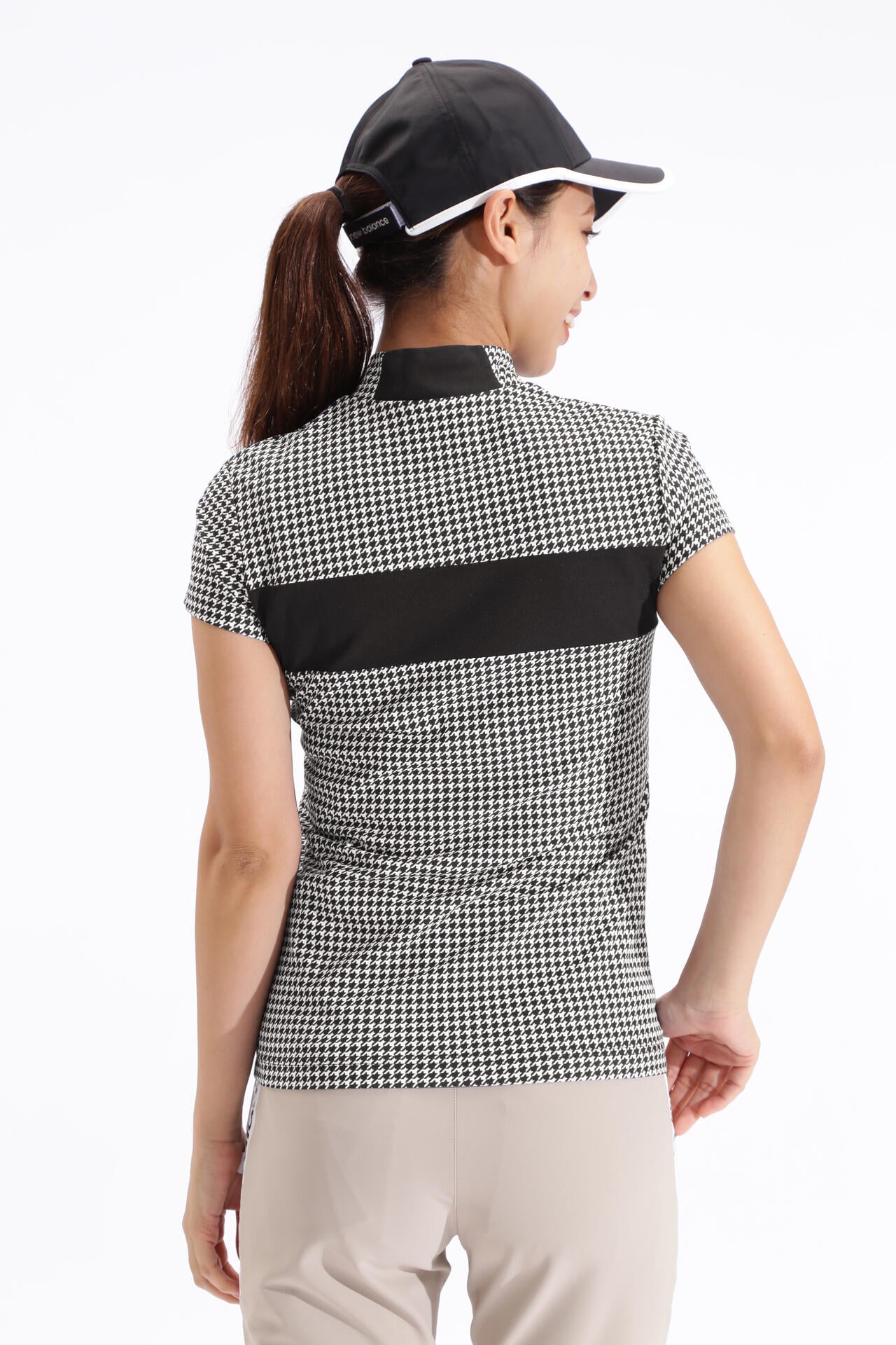 UPF50＋ 接触冷感 半袖 モックネック プルオーバー (WOMENS SPORT)