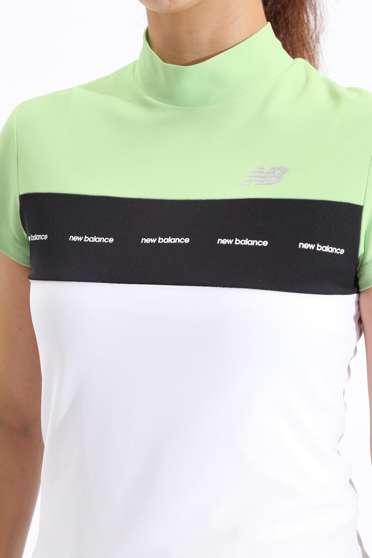 UPF50＋ 接触冷感 半袖 モックネック プルオーバー (WOMENS SPORT)