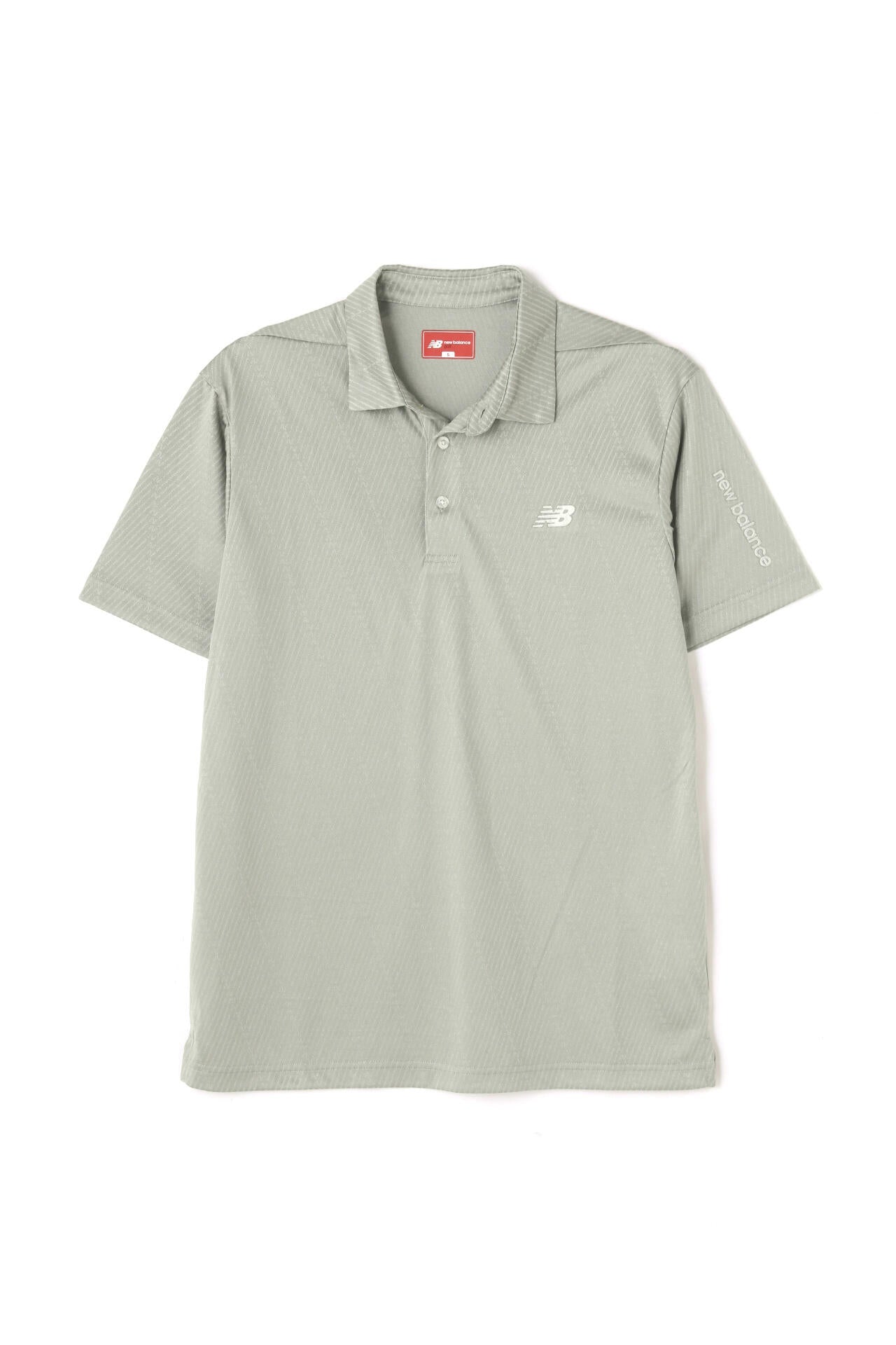 Nヘリンボーン柄 半袖 カラーシャツ (MENS WORLD)